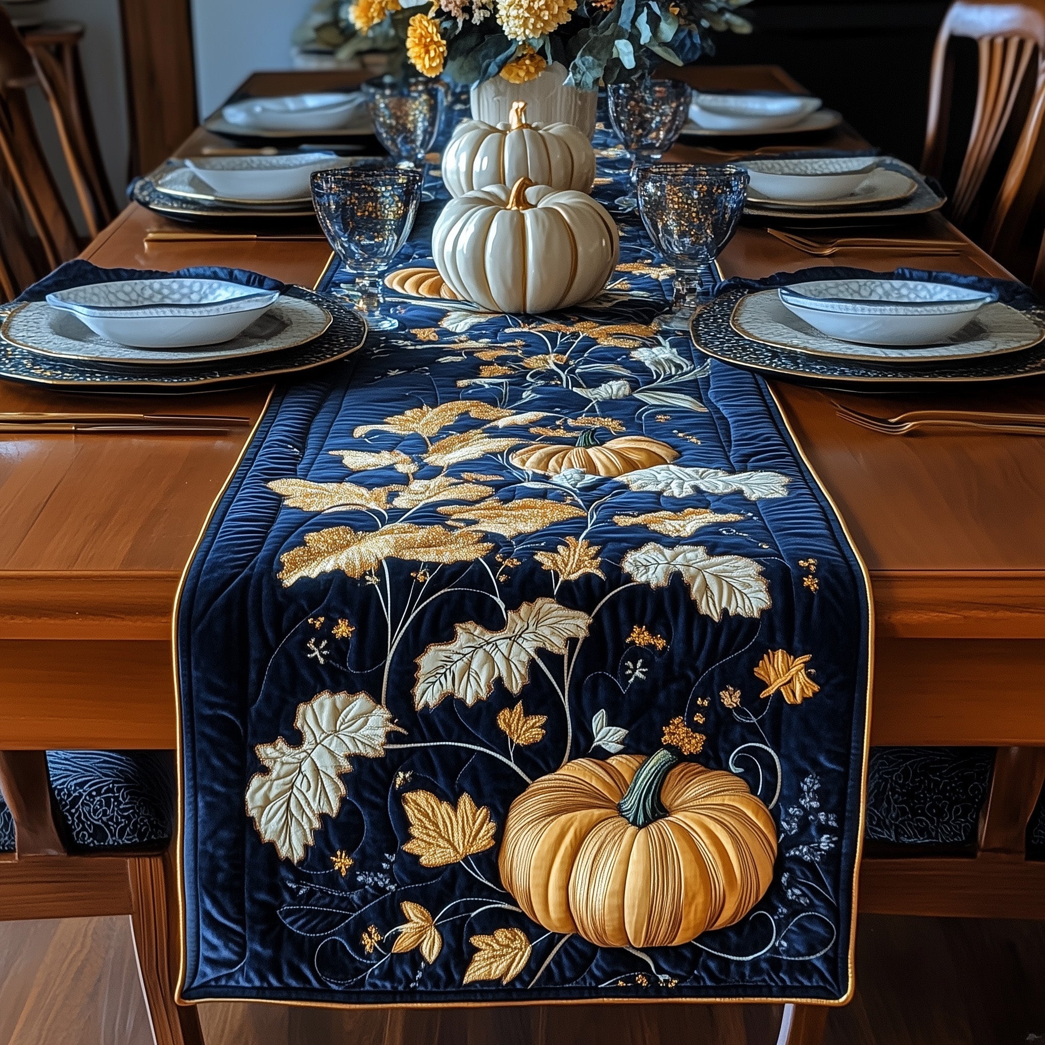 Pumpkin Patch Quilted Table Runner GFTOTL4651