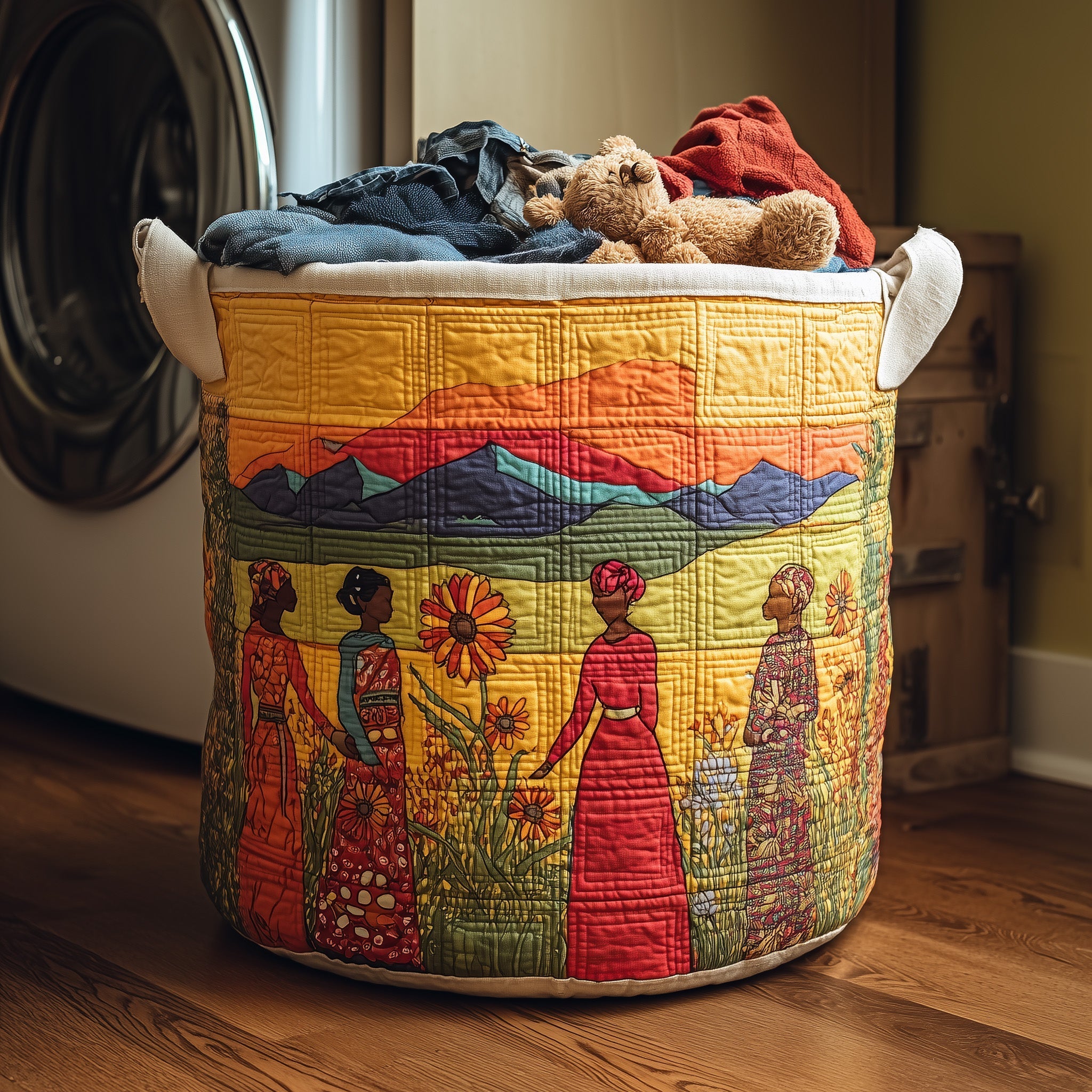 Soulbound Roots Quilted Laundry Basket GFTOTL4706