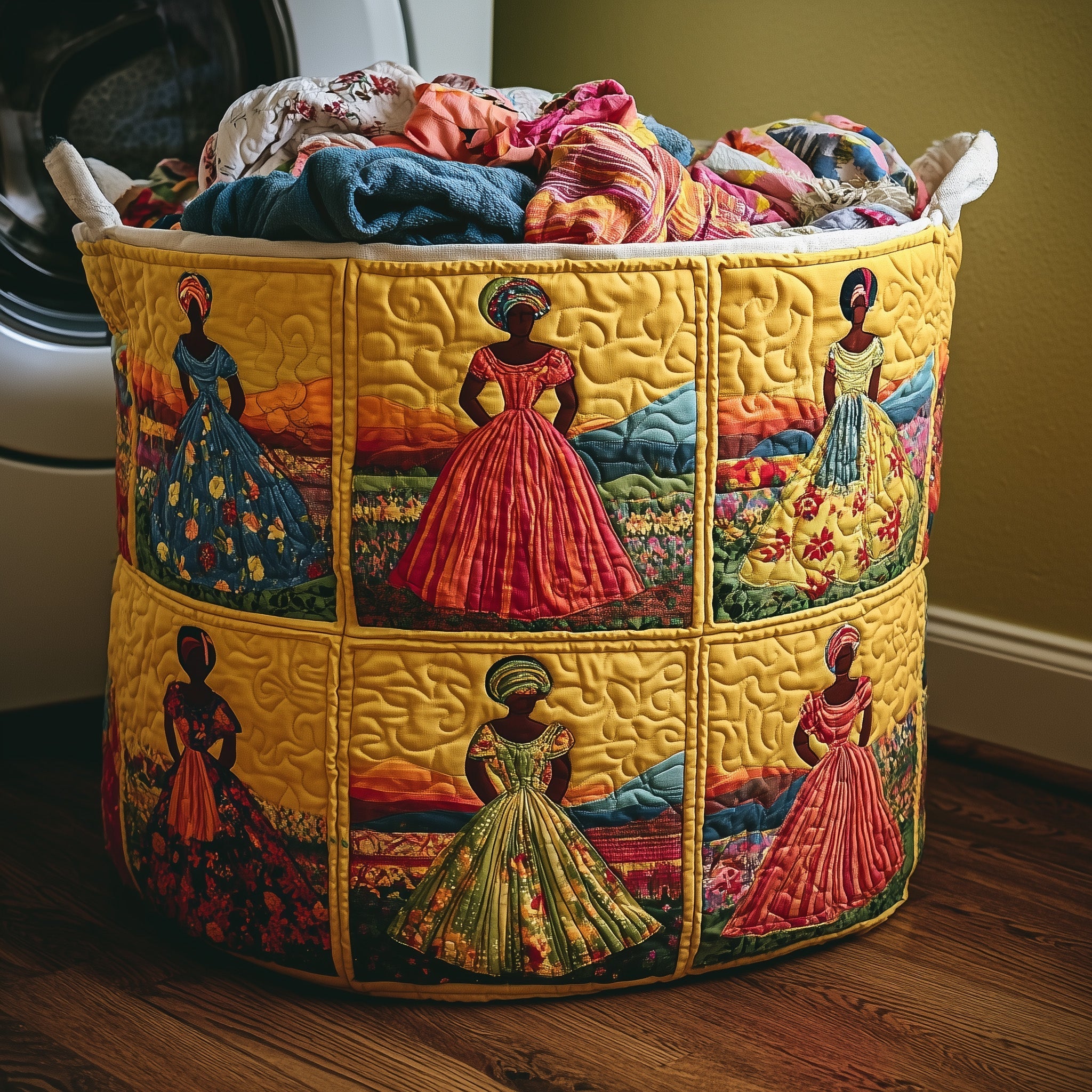 Soulbound Roots Quilted Laundry Basket GFTOTL4712