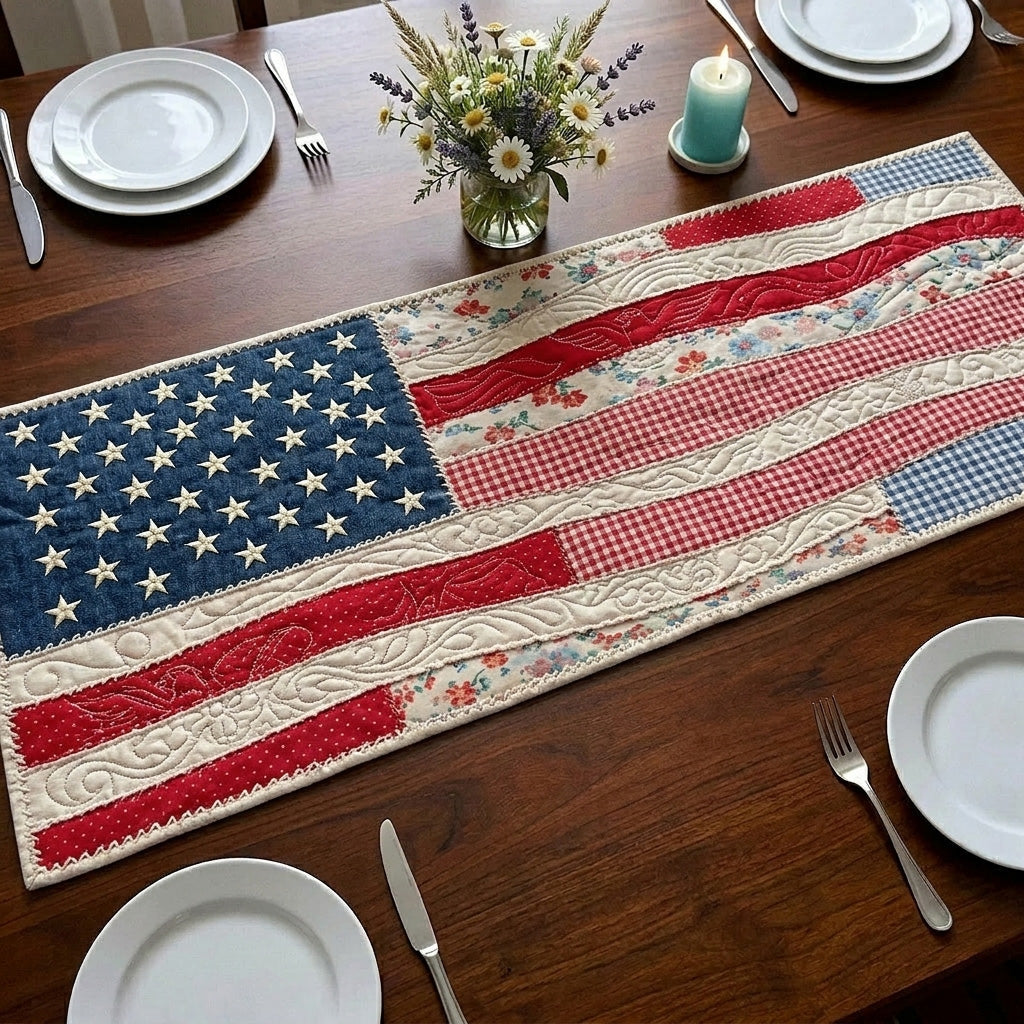 Heritage Country Pride Quilted Table Runner GFTOTL5443