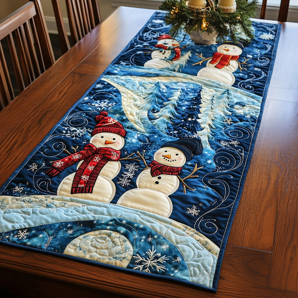 Snowmen  Quilted Table Runner GFTOTL630