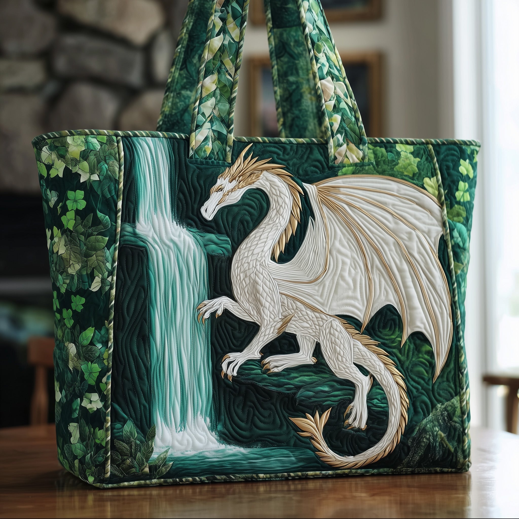 Majestic Dragon Quilted Tote Bag GFTOTP10019