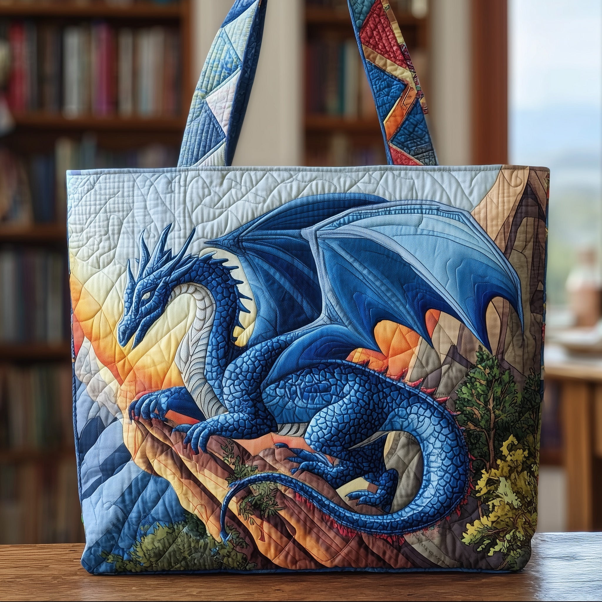 Majestic Dragon Quilted Tote Bag GFTOTP10020