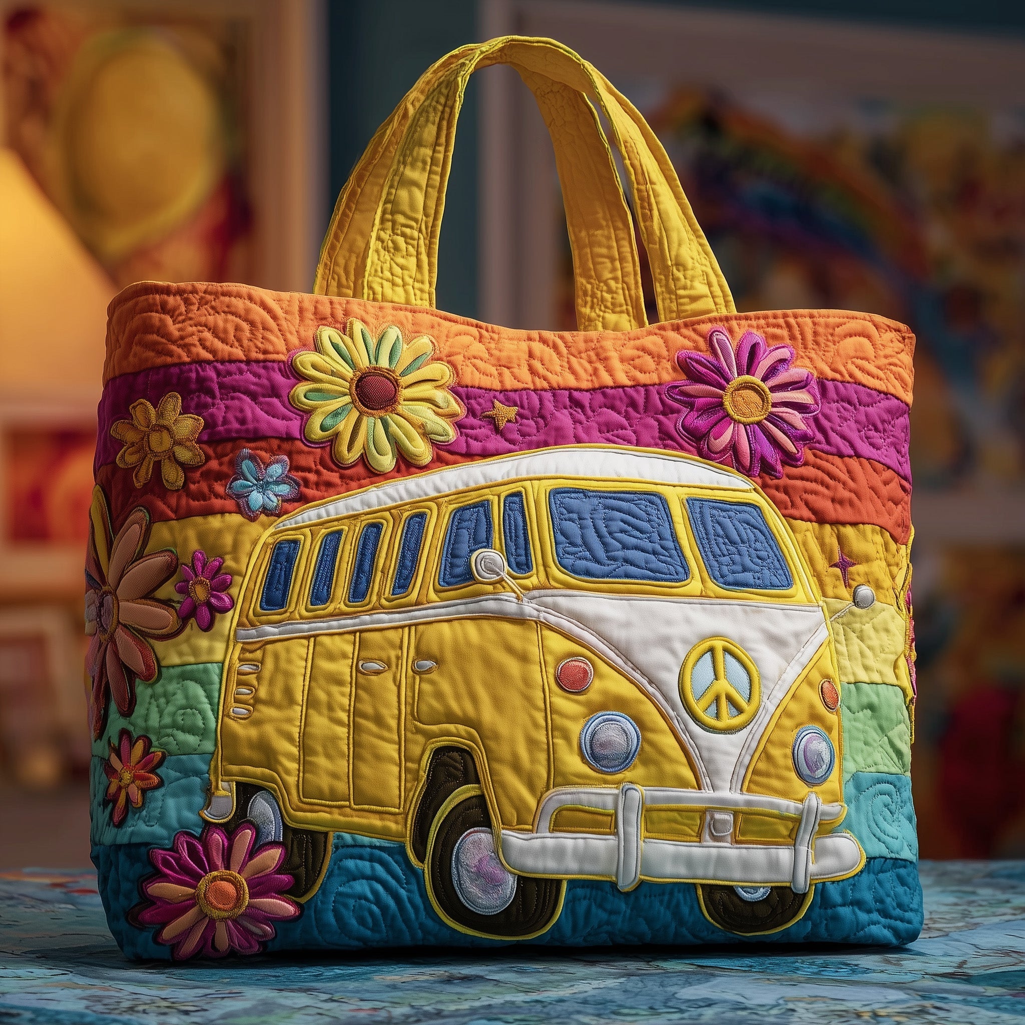 Adventure Awaits Quilted Tote Bag GFTOTP10054