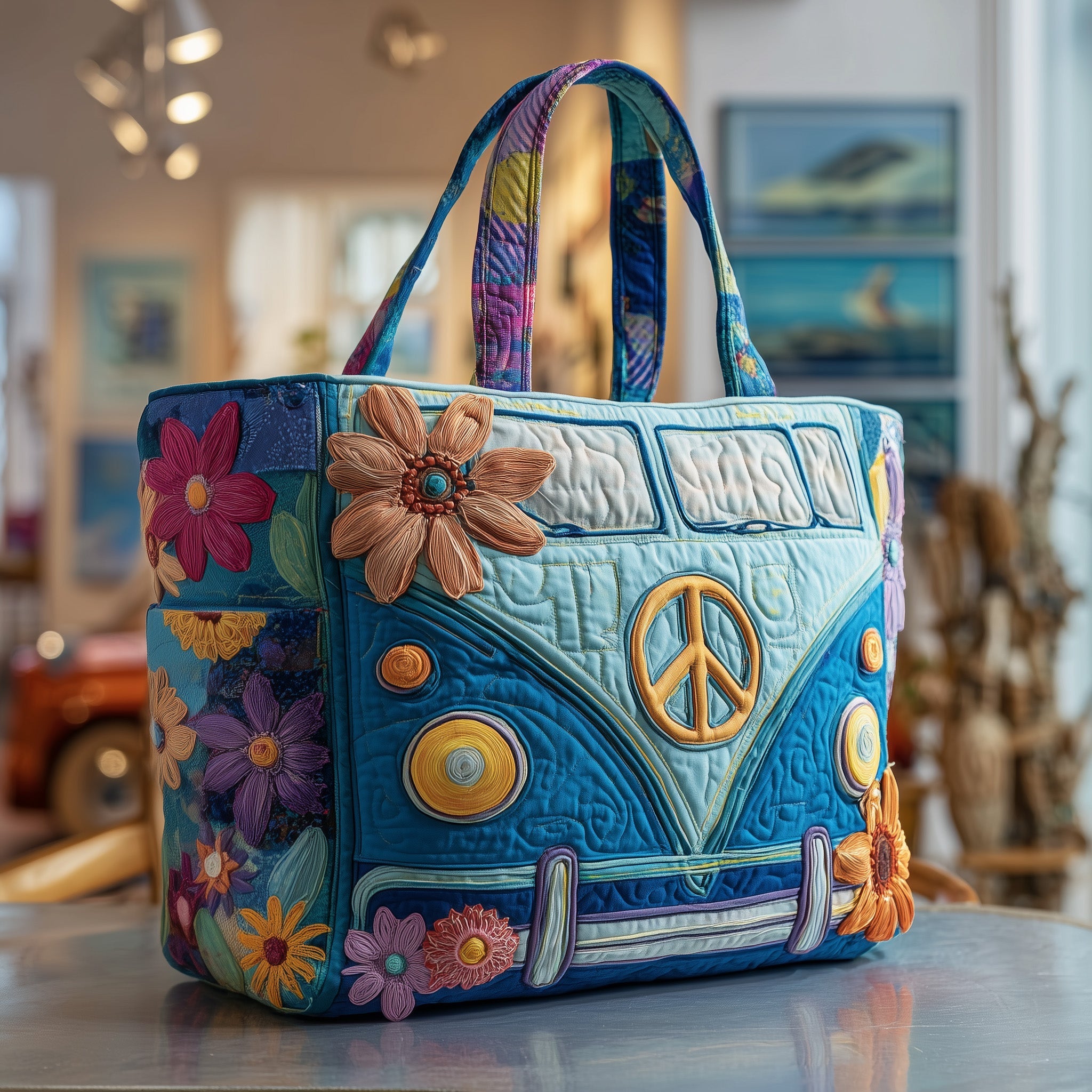 Adventure Awaits Quilted Tote Bag GFTOTP10057