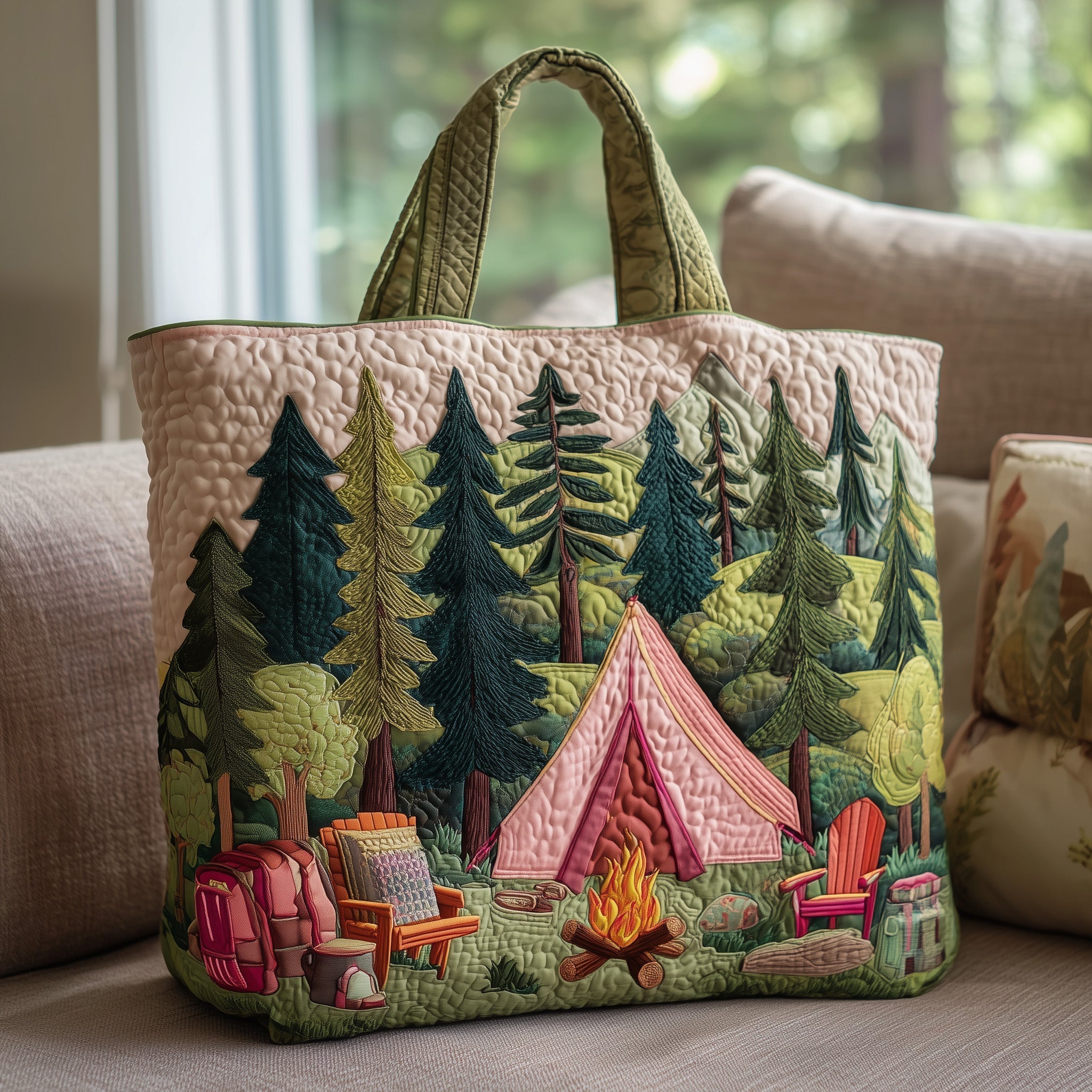 Forest Escape Quilted Tote Bag GFTOTP10061