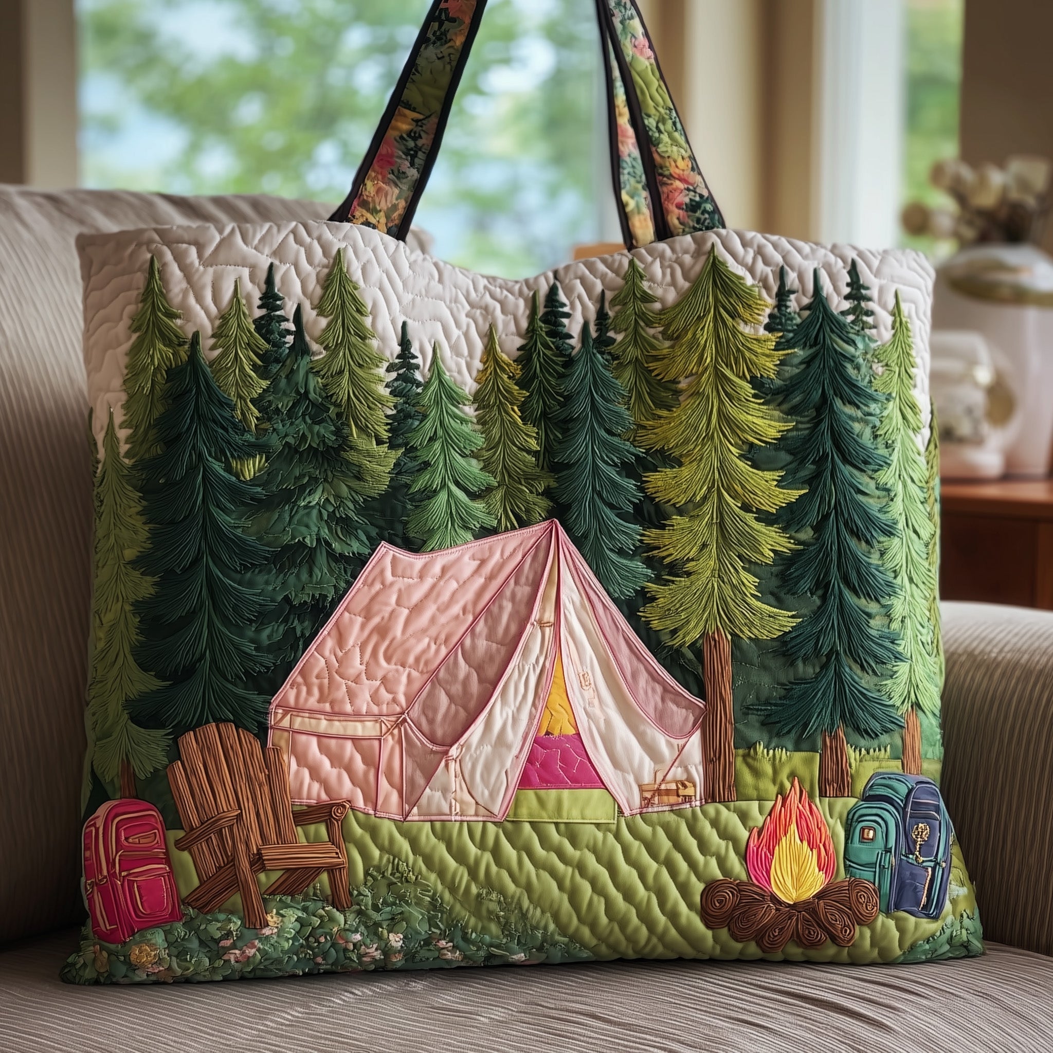 Forest Escape Quilted Tote Bag GFTOTP10062