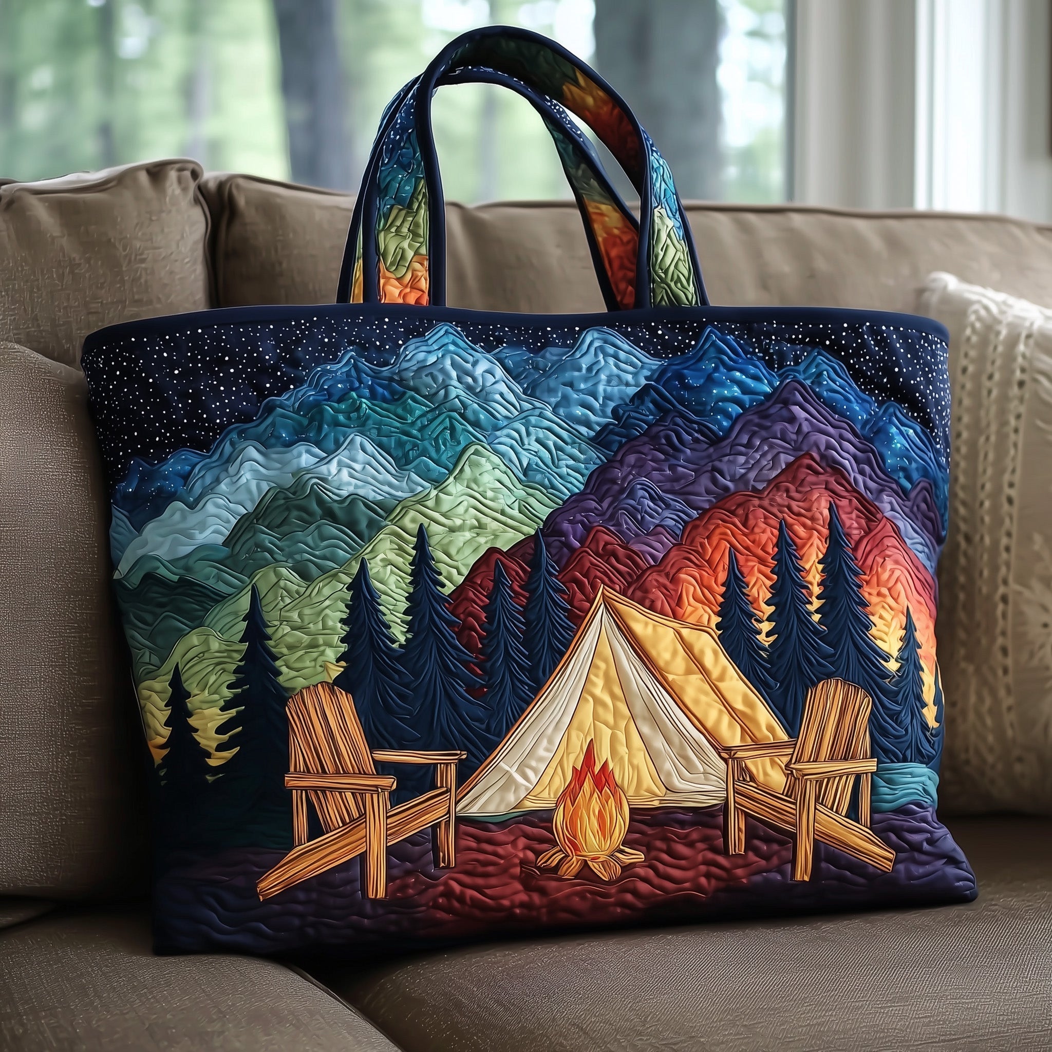Forest Escape Quilted Tote Bag GFTOTP10063