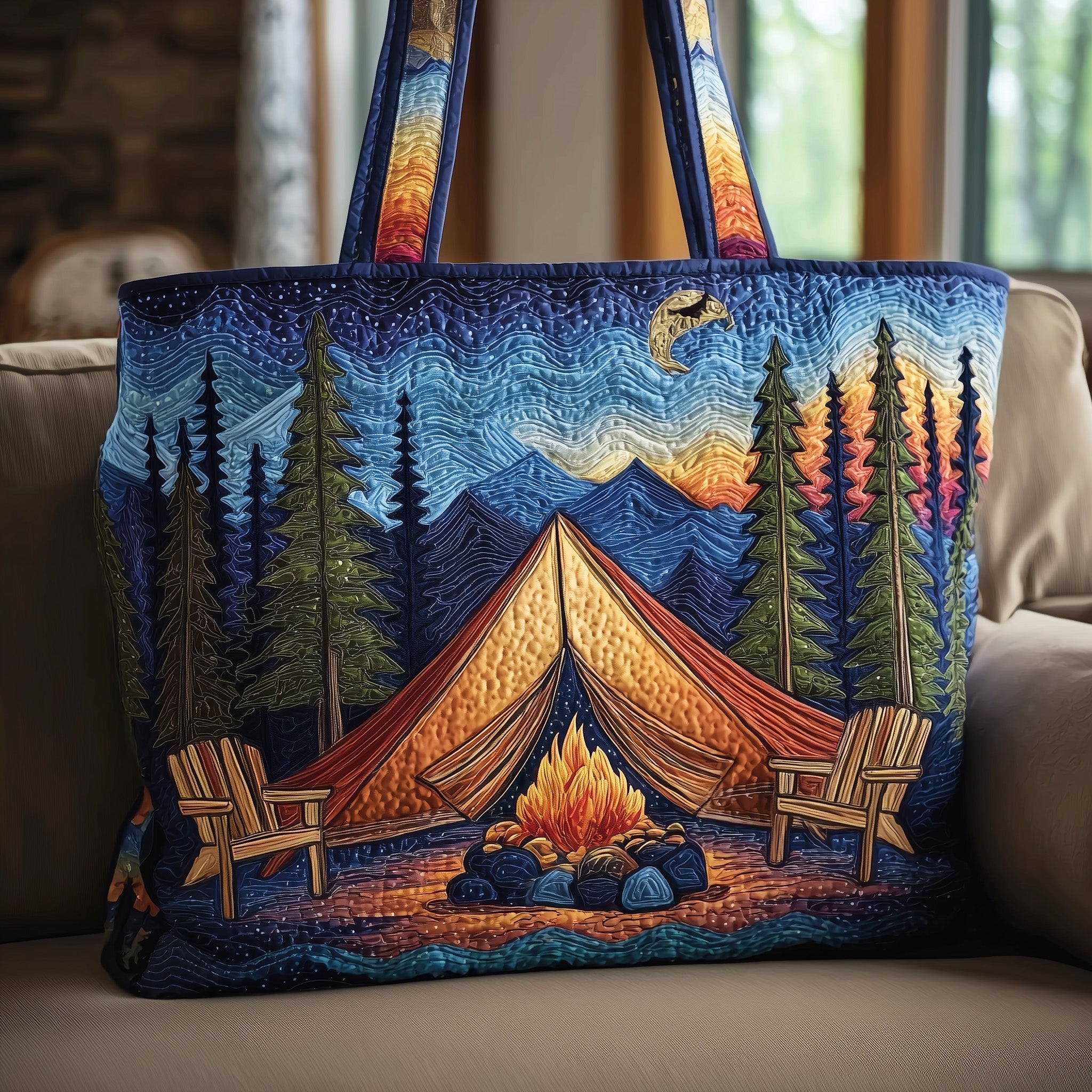 Forest Escape Quilted Tote Bag GFTOTP10064