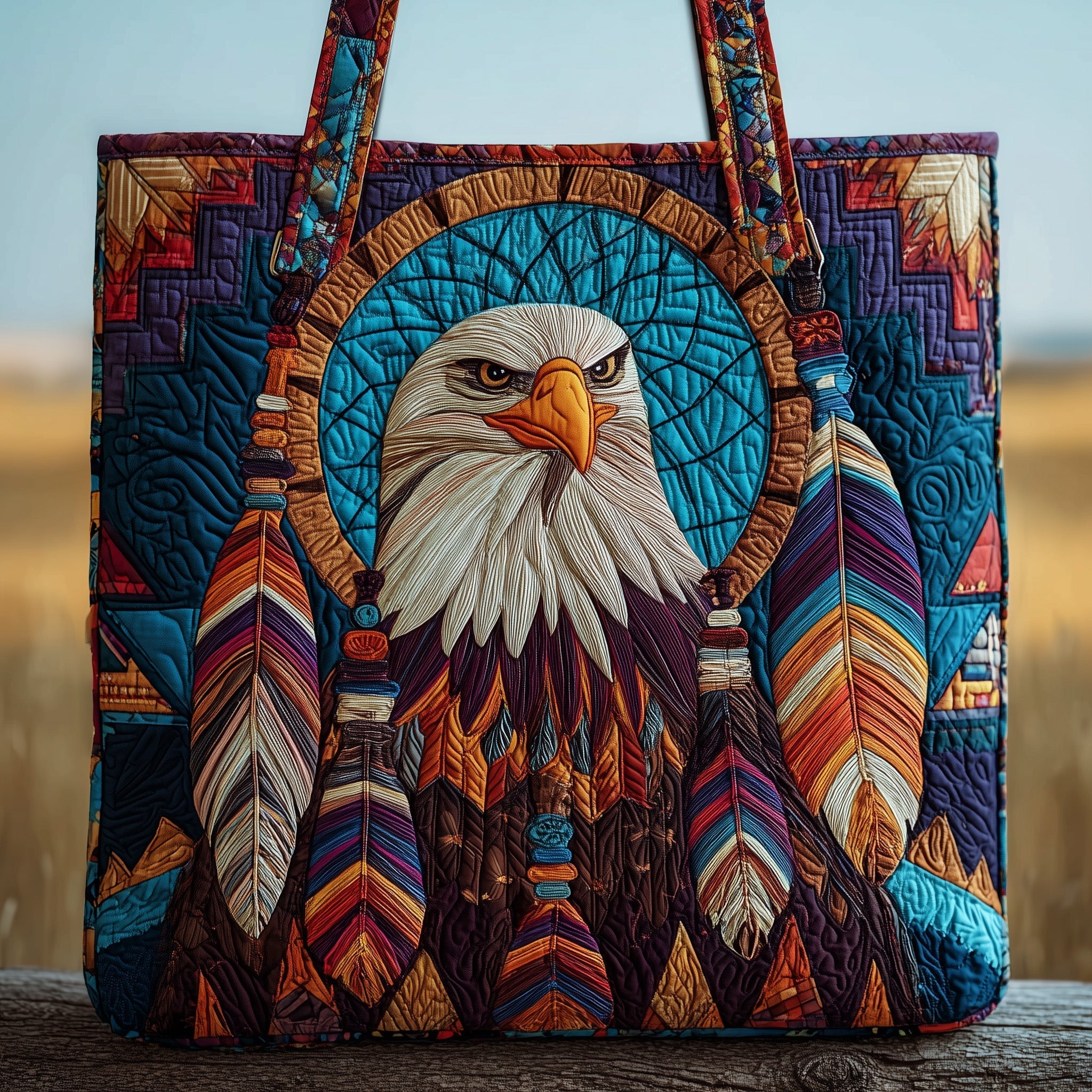 Sky Guardian Quilted Tote Bag GFTOTP10078