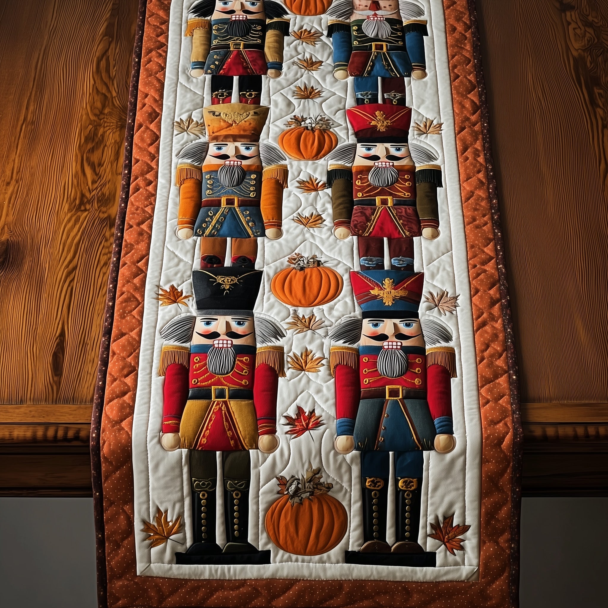 Autumn Nutcracker Quilted Table Runner GFTOTP10192