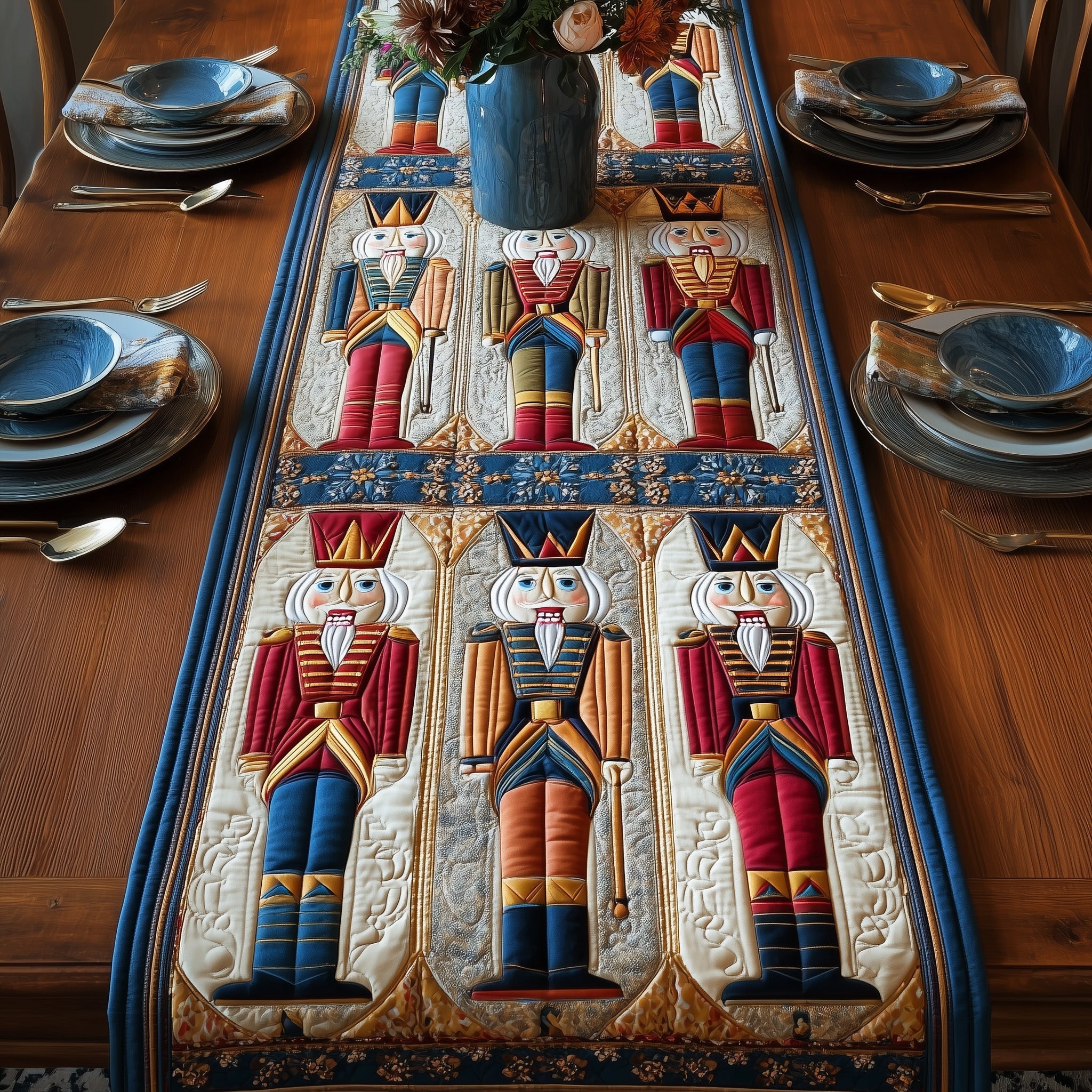 Vintage Nutcracker Quilted Table Runner GFTOTP10199