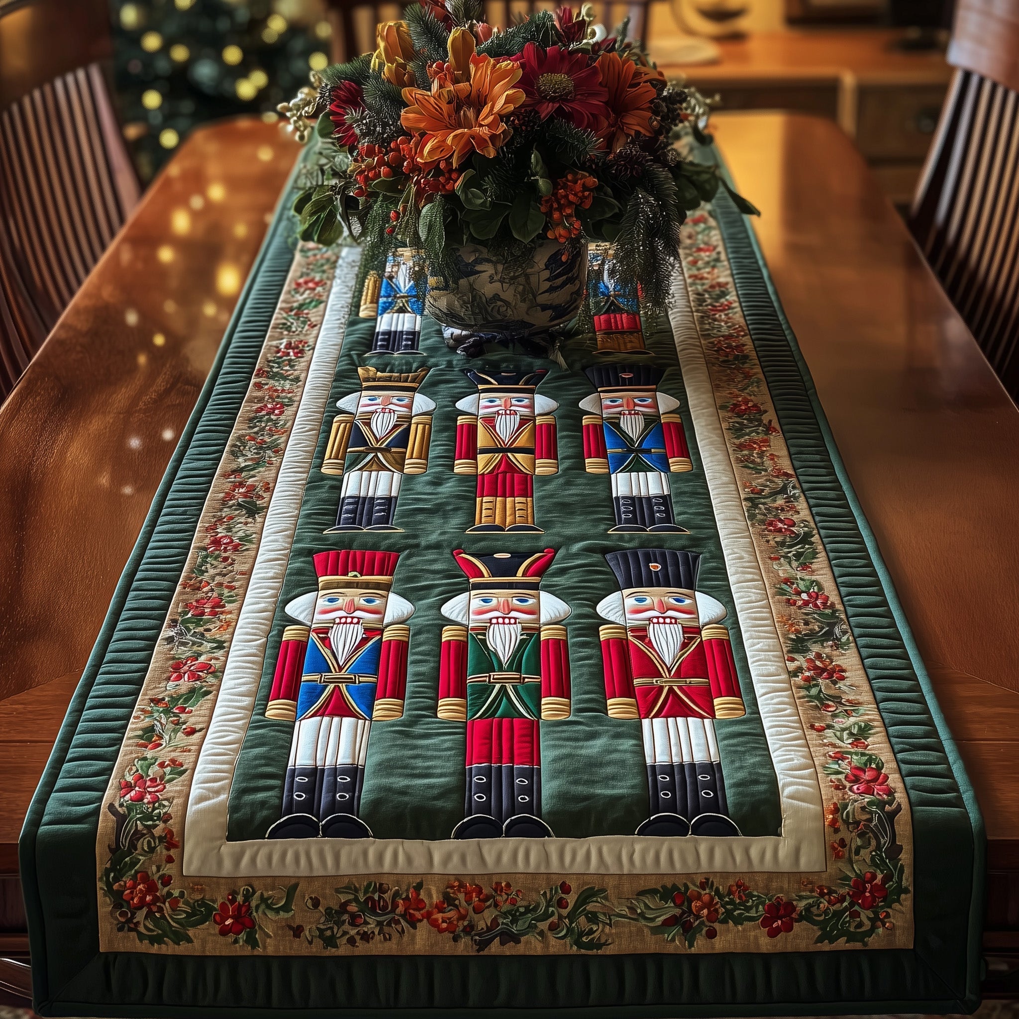 Vintage Nutcracker Quilted Table Runner GFTOTP10201
