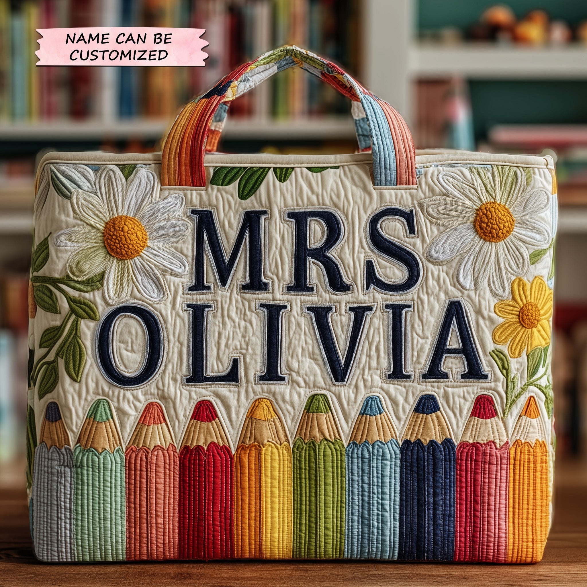 Teacher Quilted Tote Bag QTCUZ GFTOTP10842