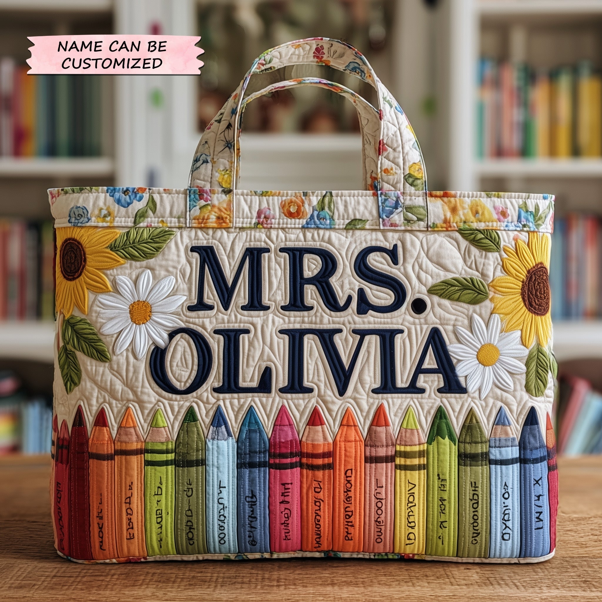 Teacher Quilted Tote Bag QTCUZ GFTOTP10843