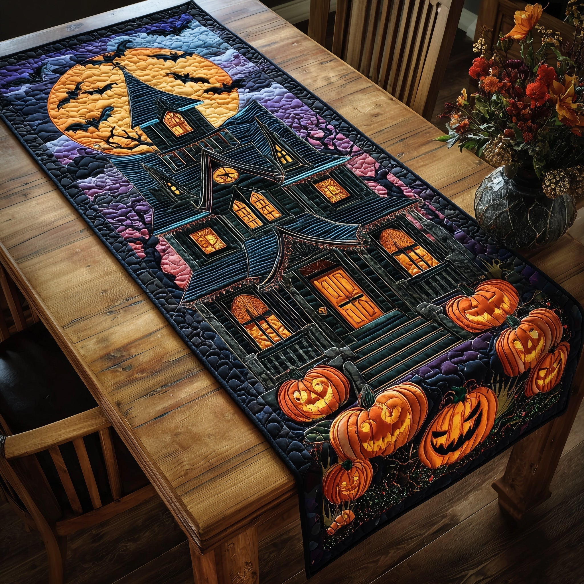 Ghostly Nights Quilted Table Runner GFTOTP11102