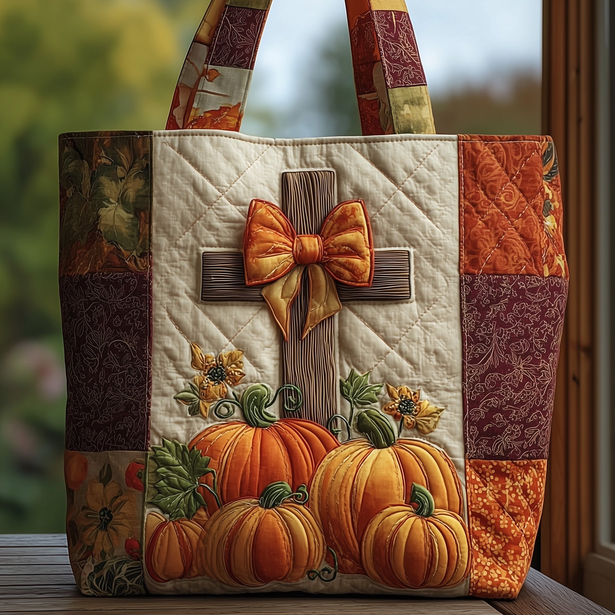 Fall For Jesus Quilted Tote Bag GFTOTP11259