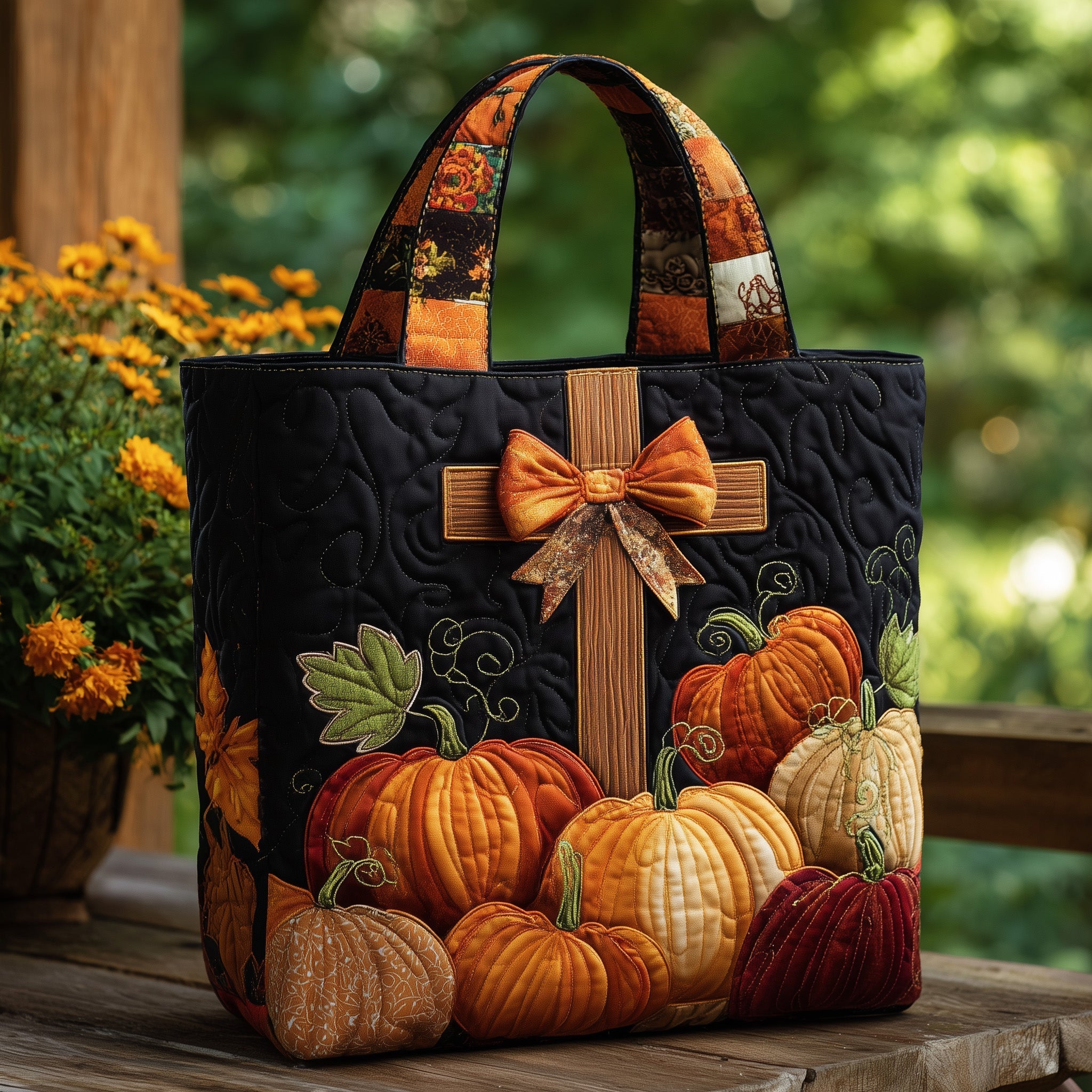 Fall For Jesus Quilted Tote Bag GFTOTP11264