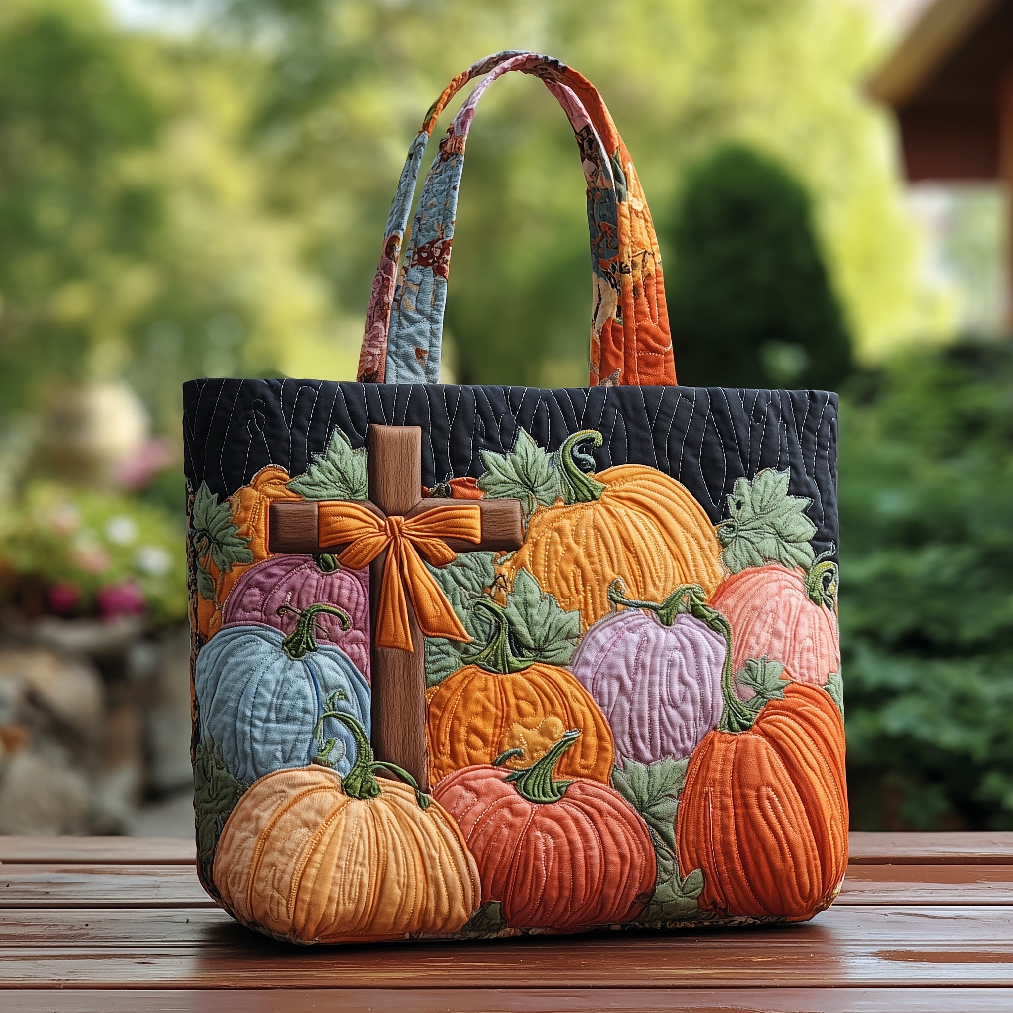 Fall For Jesus Quilted Tote Bag GFTOTP11265