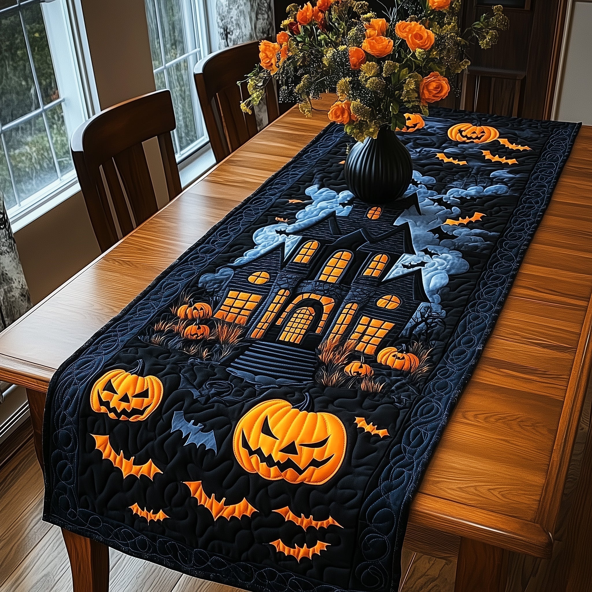 Haunted Night Quilted Table Runner GFTOTP11768