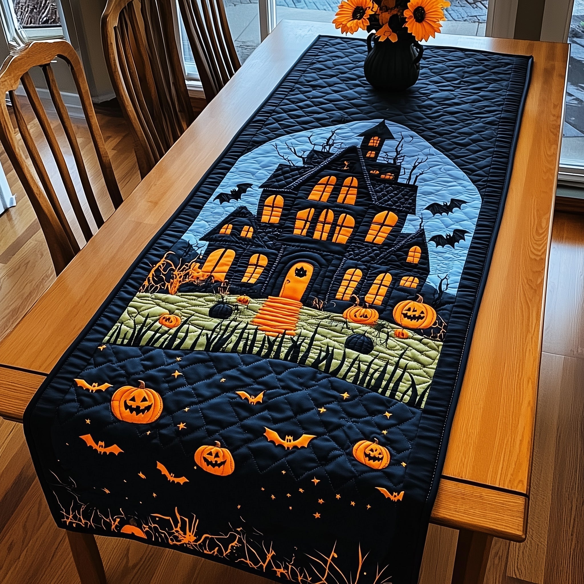 Haunted Night Quilted Table Runner GFTOTP11770