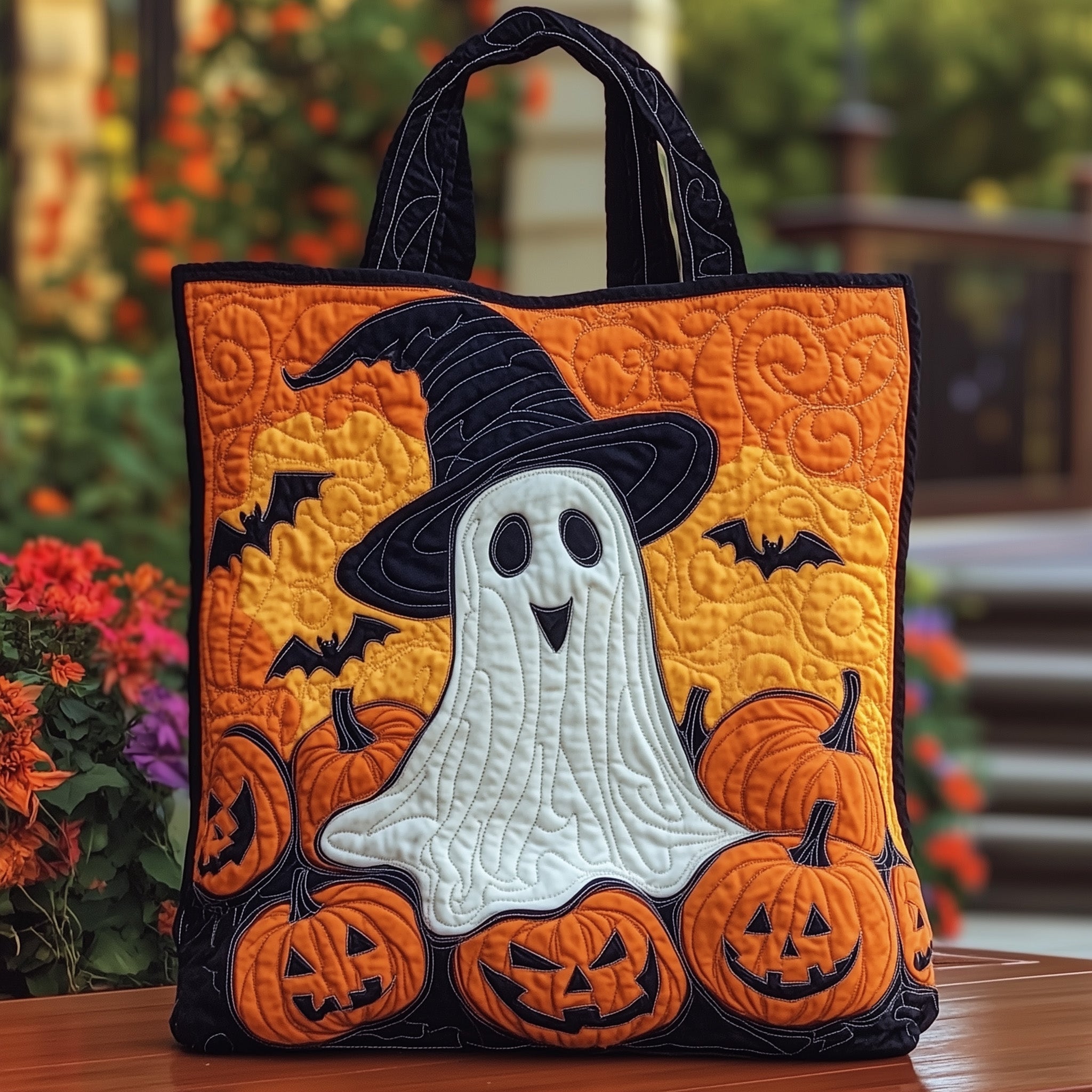Halloween Charm Quilted Tote Bag GFTOTP11815