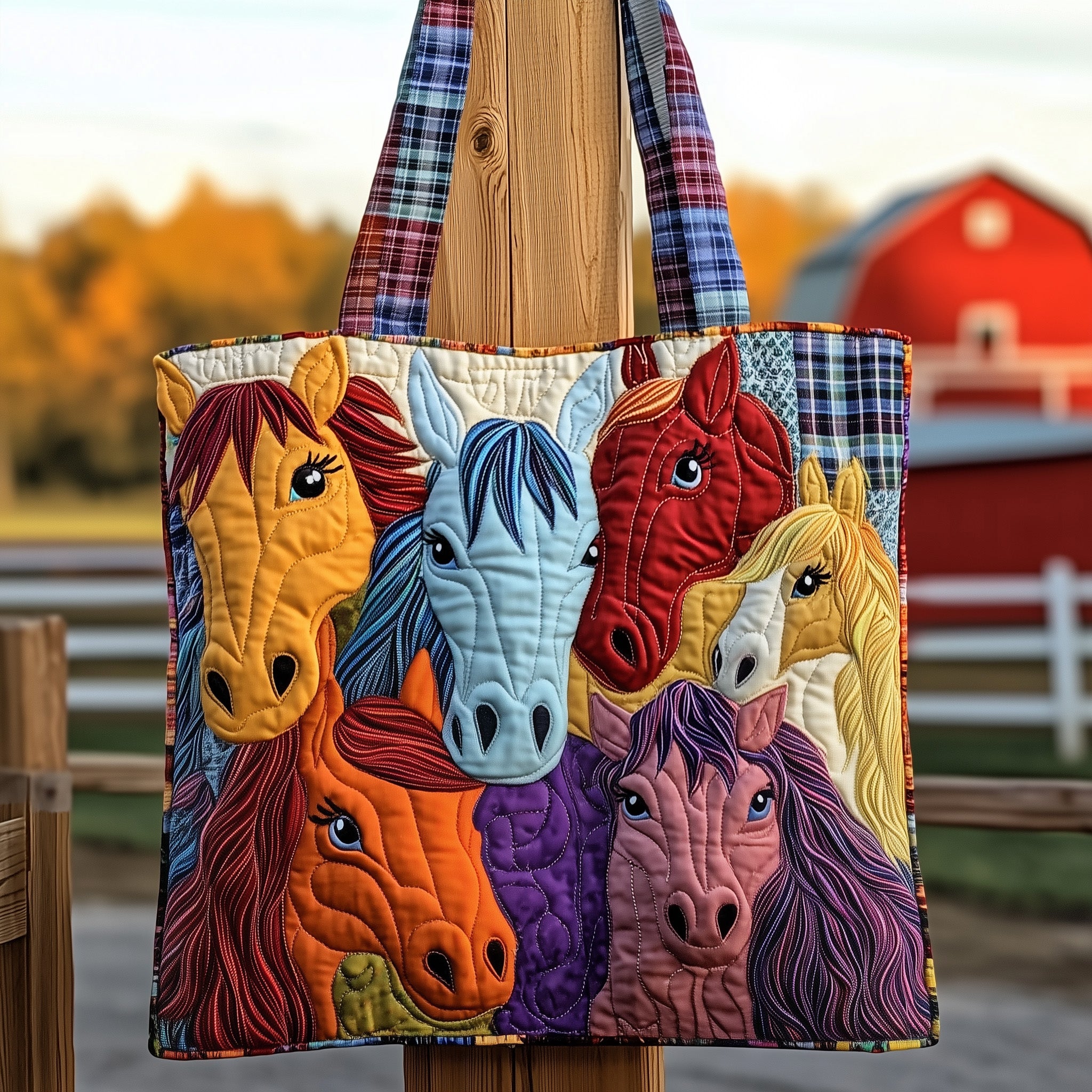 Happy Hooves Quilted Tote Bag GFTOTP11956