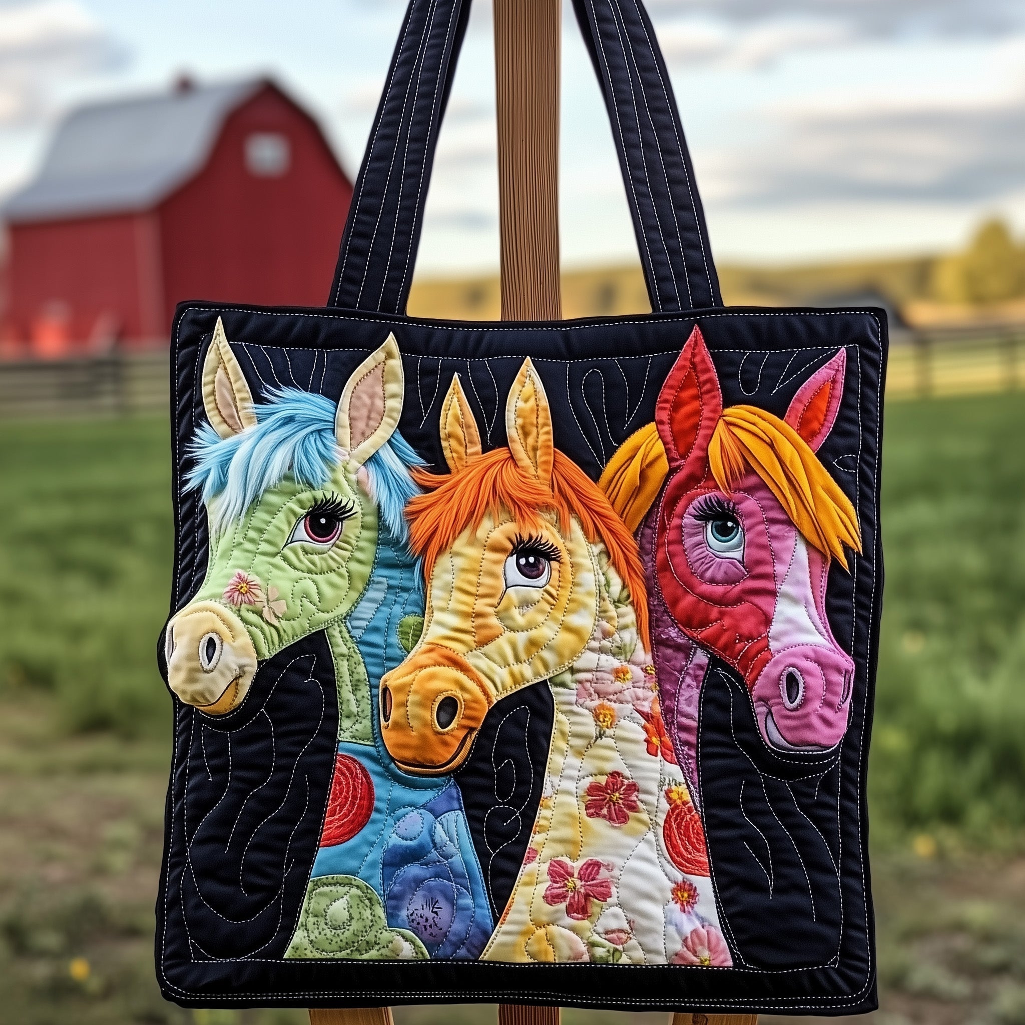Happy Hooves Quilted Tote Bag GFTOTP11957