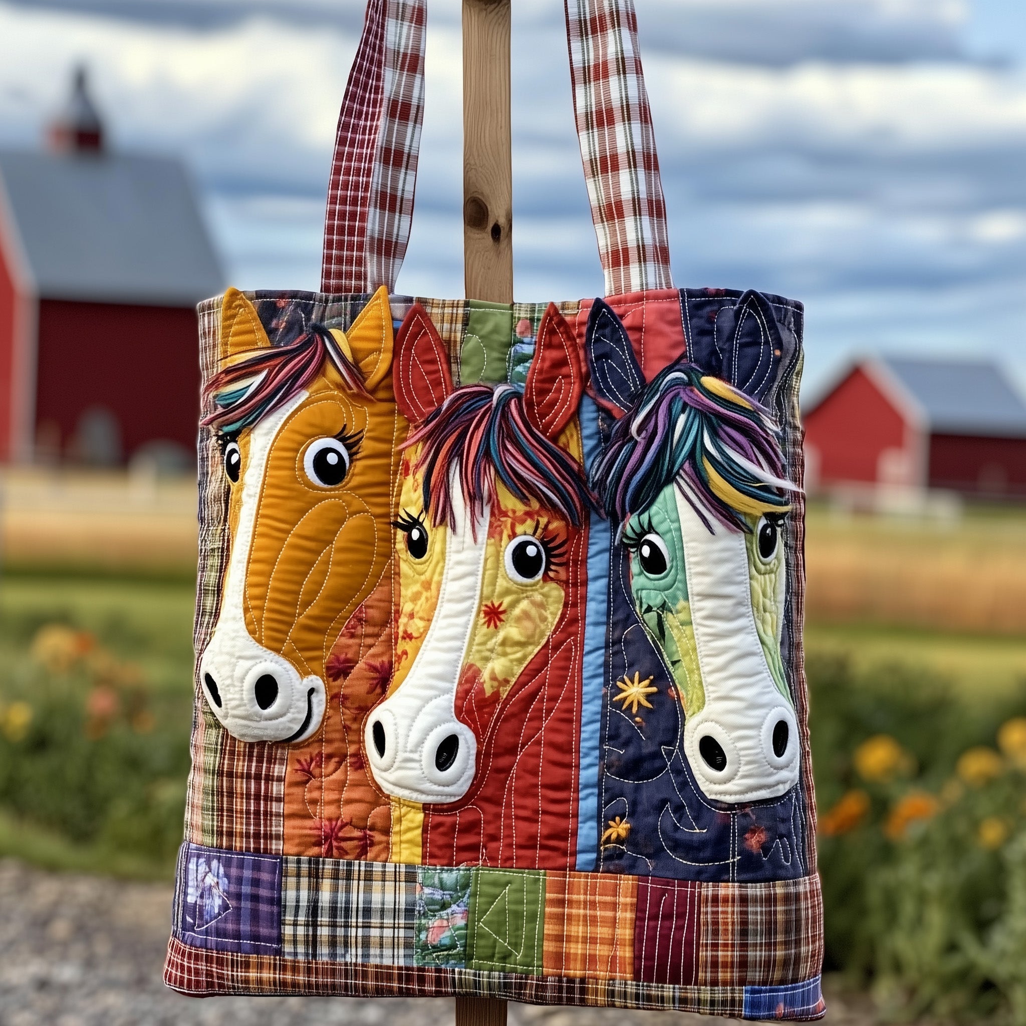 Happy Hooves Quilted Tote Bag GFTOTP11959