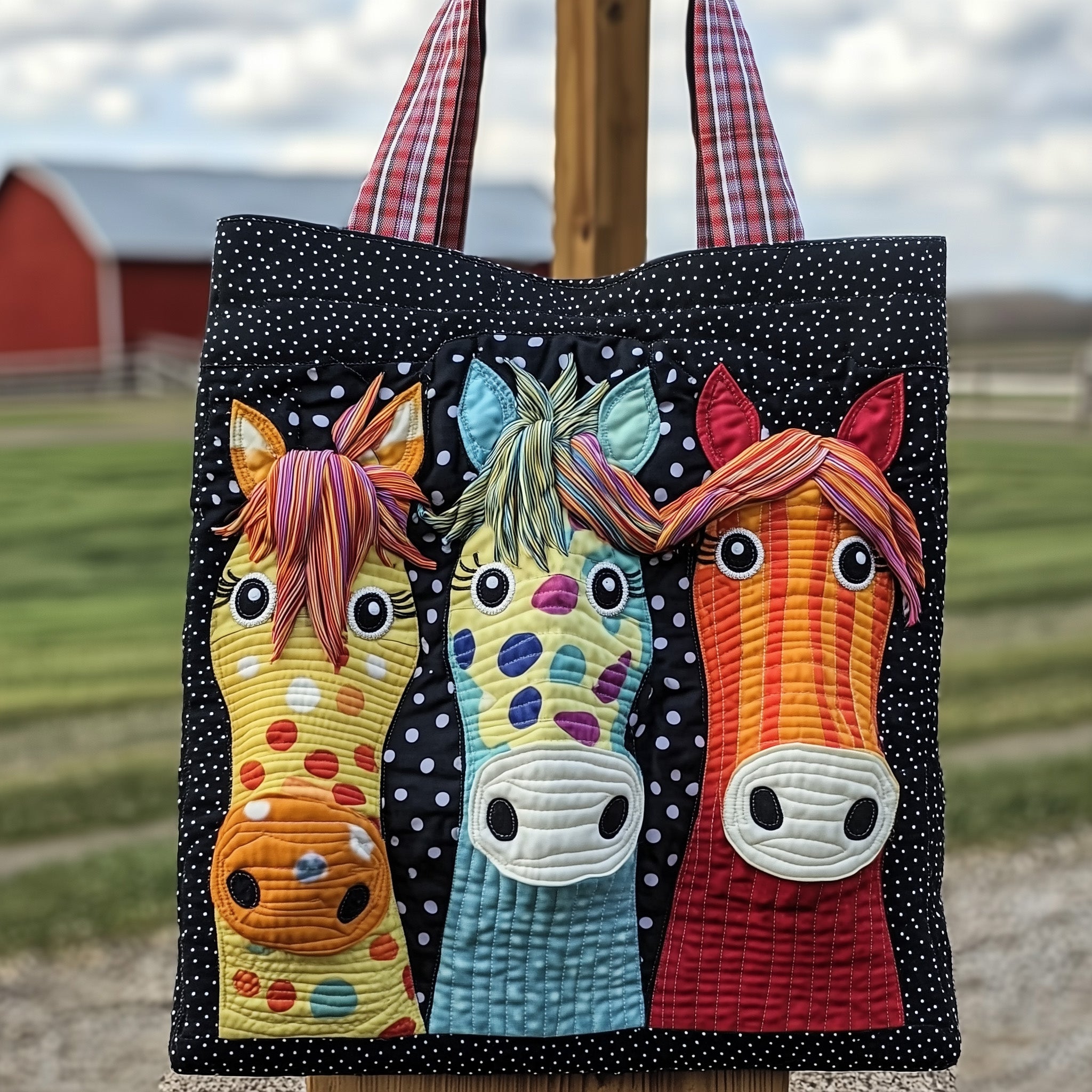 Happy Hooves Quilted Tote Bag GFTOTP11961