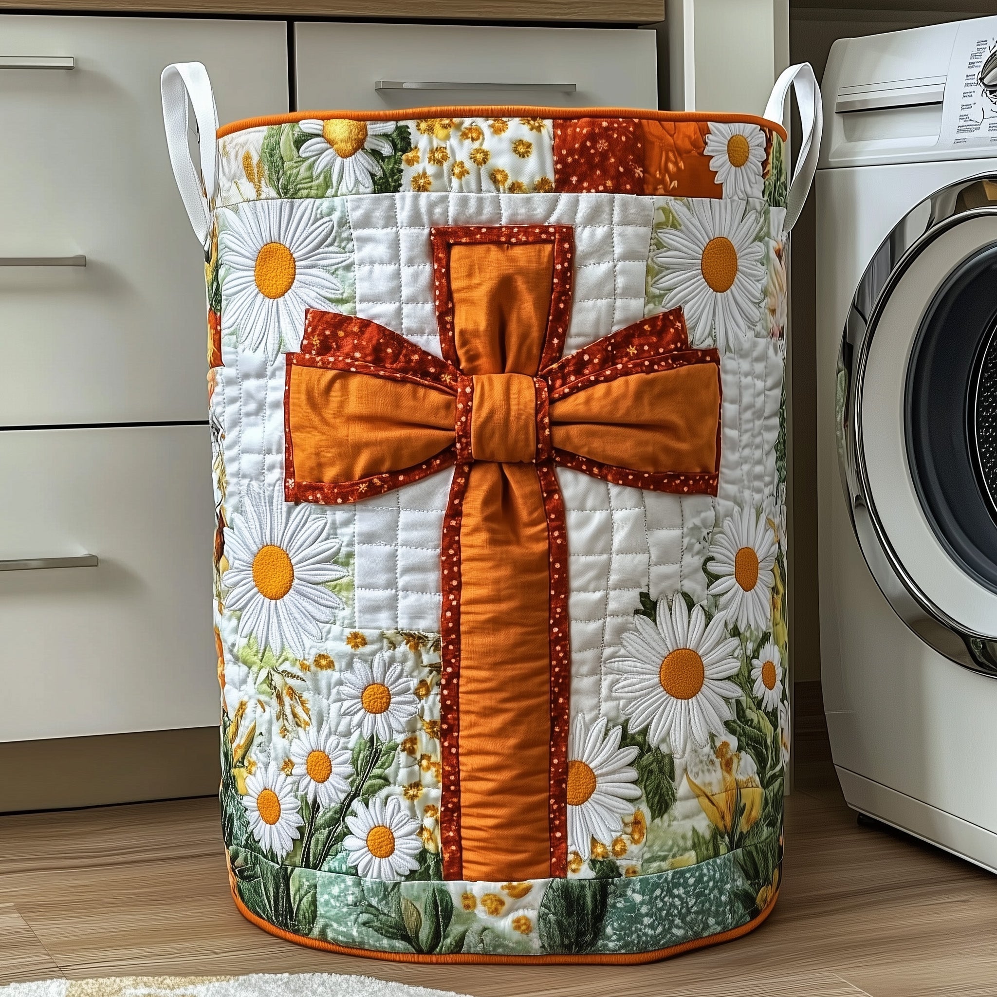 Light of Faith Quilted Laundry Basket GFTOTP11971