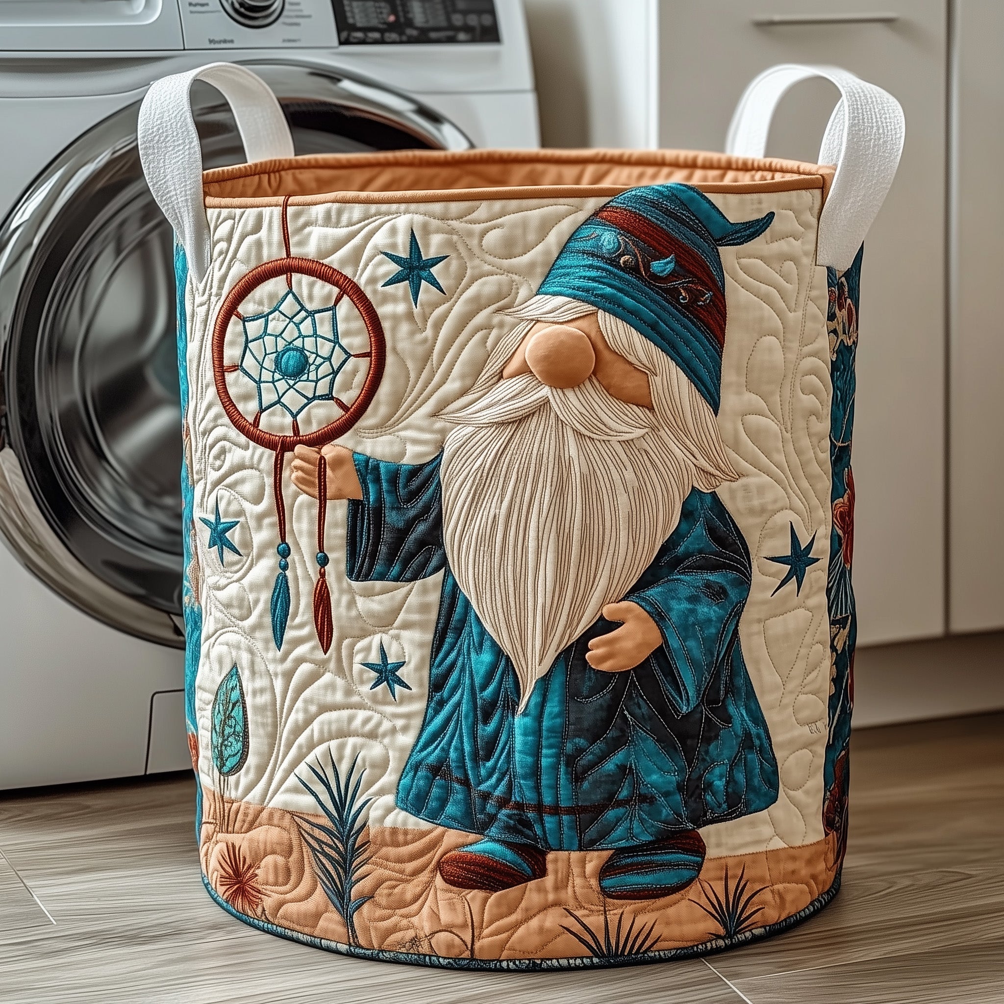 Native Charm Quilted Laundry Basket GFTOTP12062