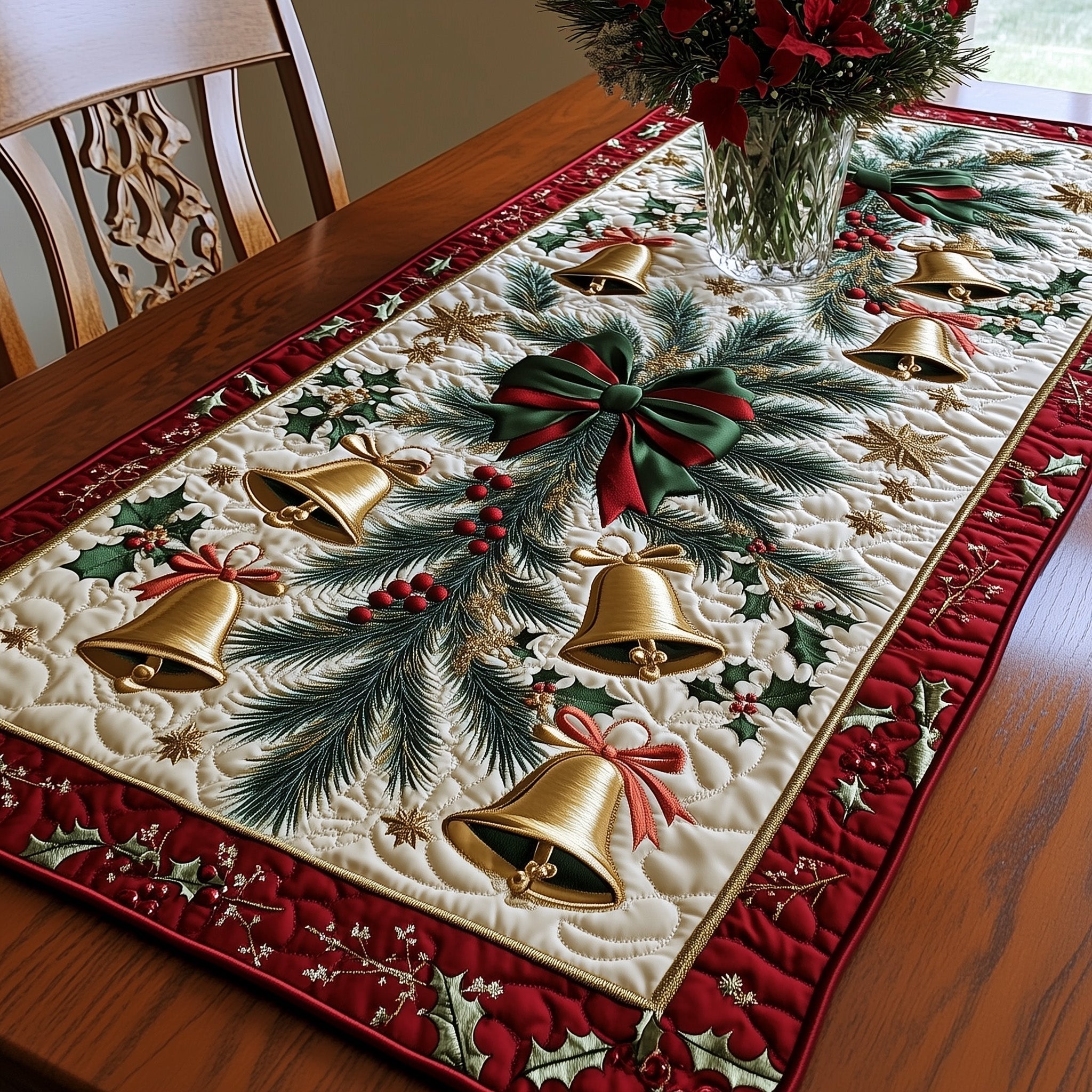 Yuletide Vibes Quilted Table Runner GFTOTP12324