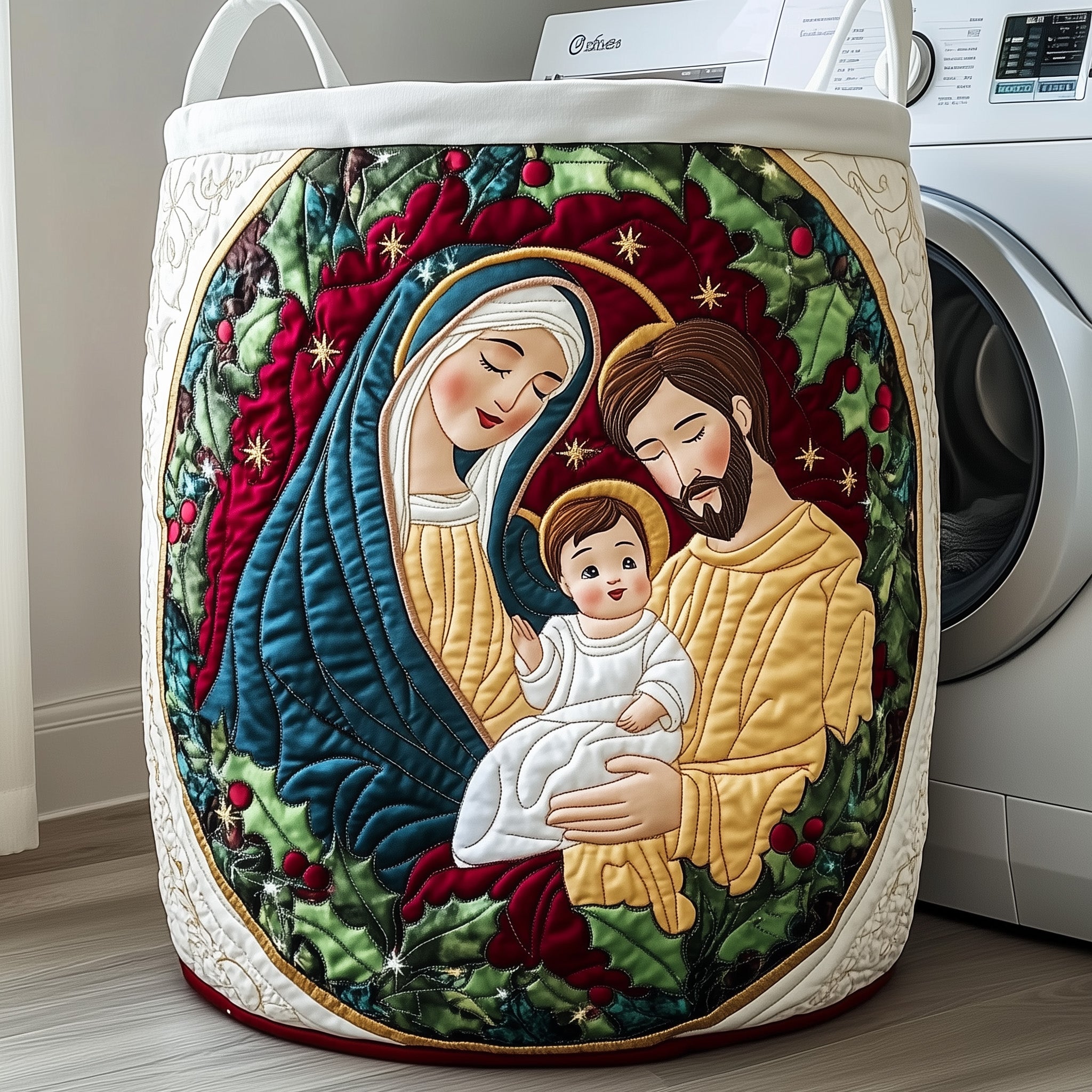 Nativity Quilted Laundry Basket GFTOTP12351