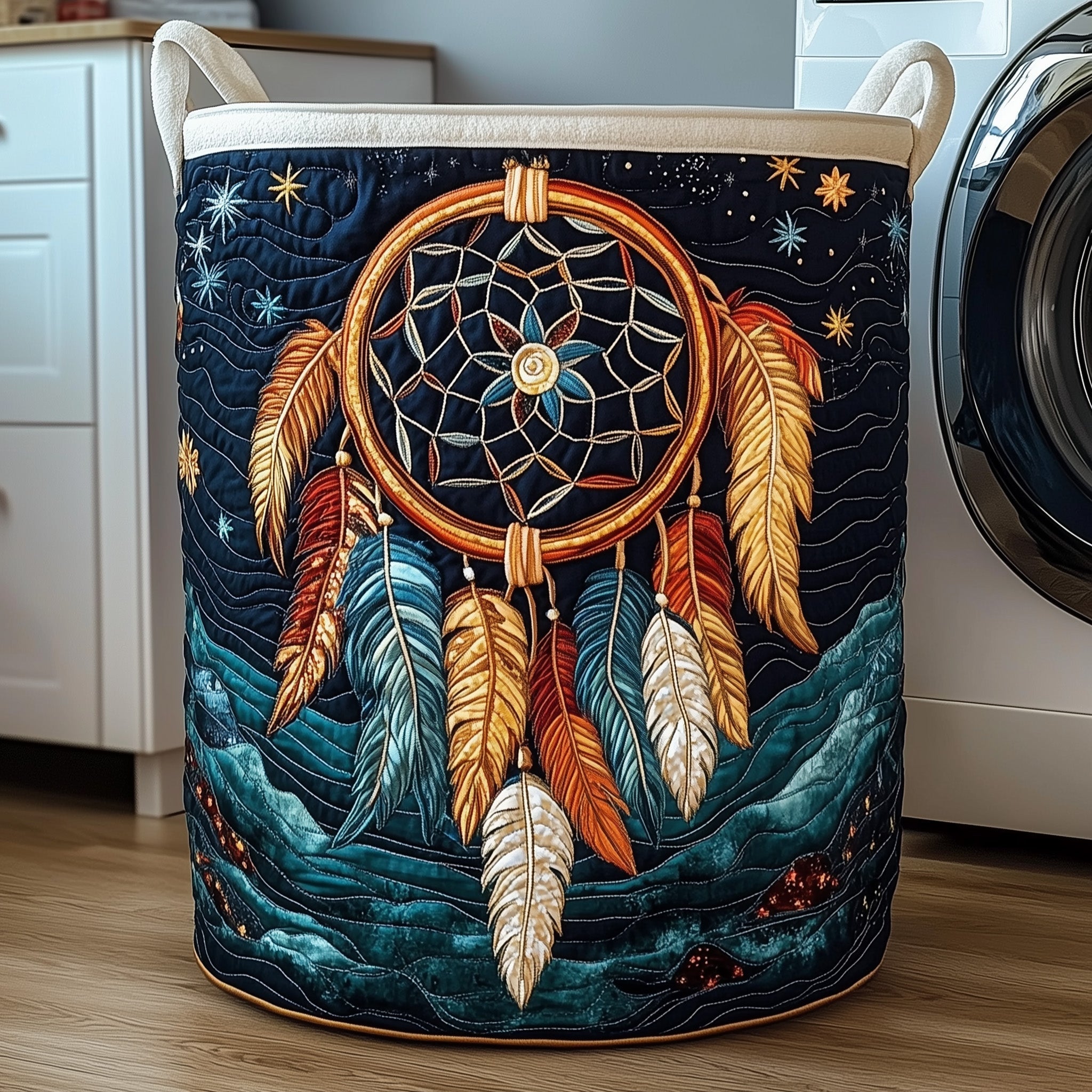 Dreamcatcher Quilted Laundry Basket GFTOTP12414