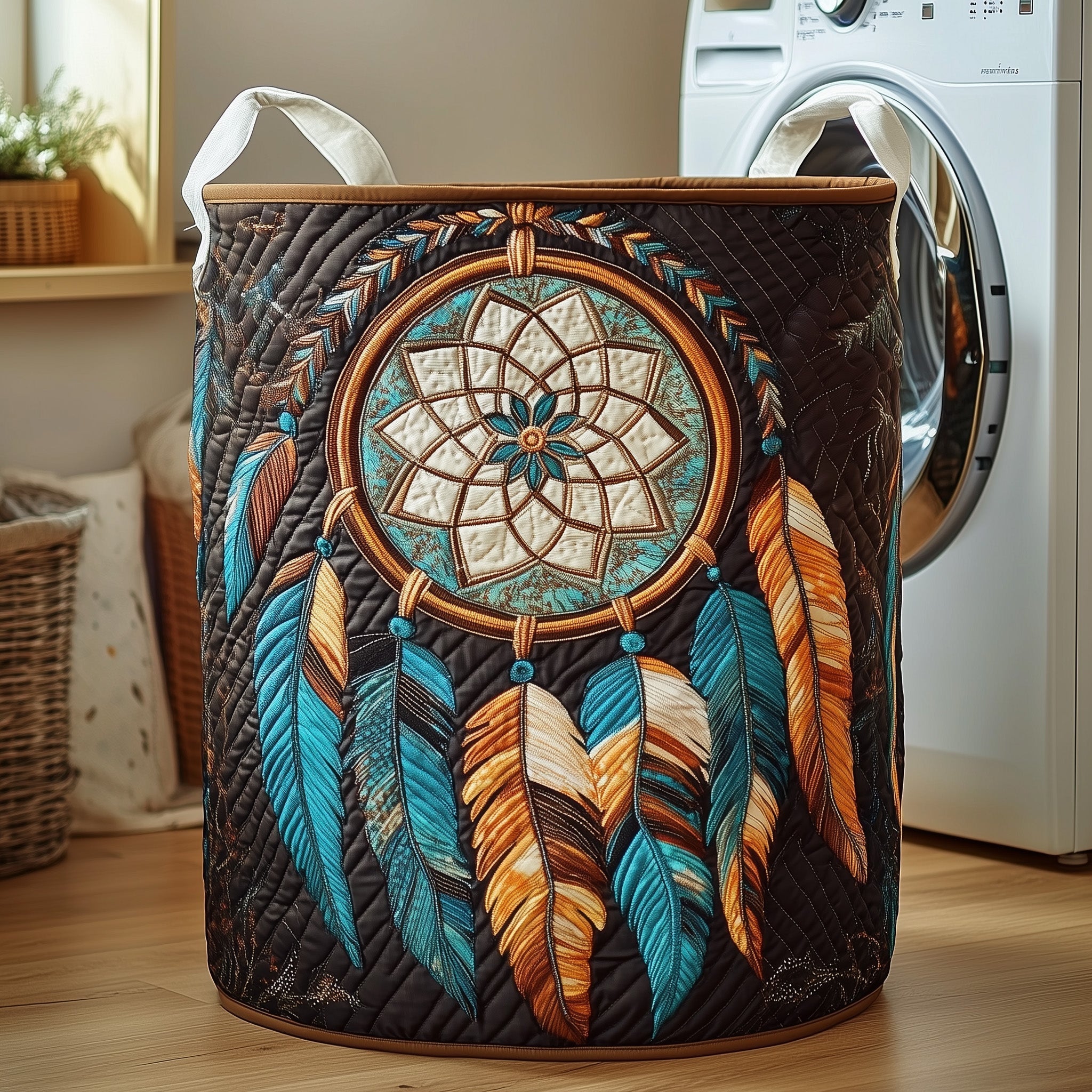 Dreamcatcher Quilted Laundry Basket GFTOTP12415