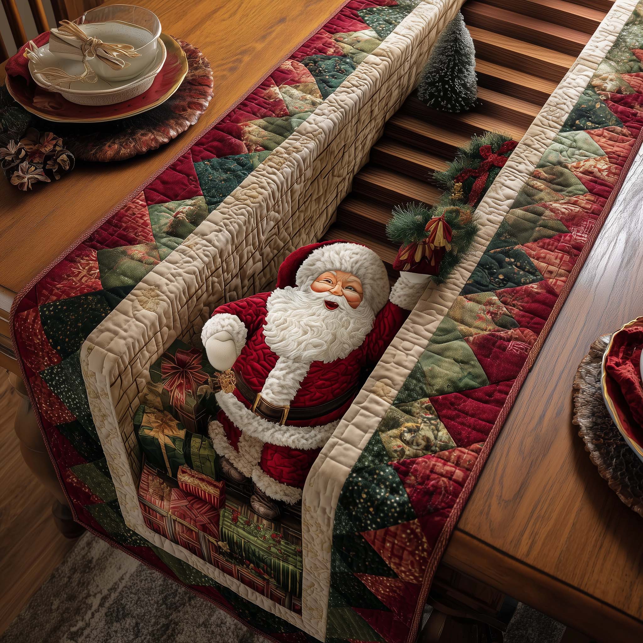 Jolly Workshop Quilted Table Runner GFTOTP14404