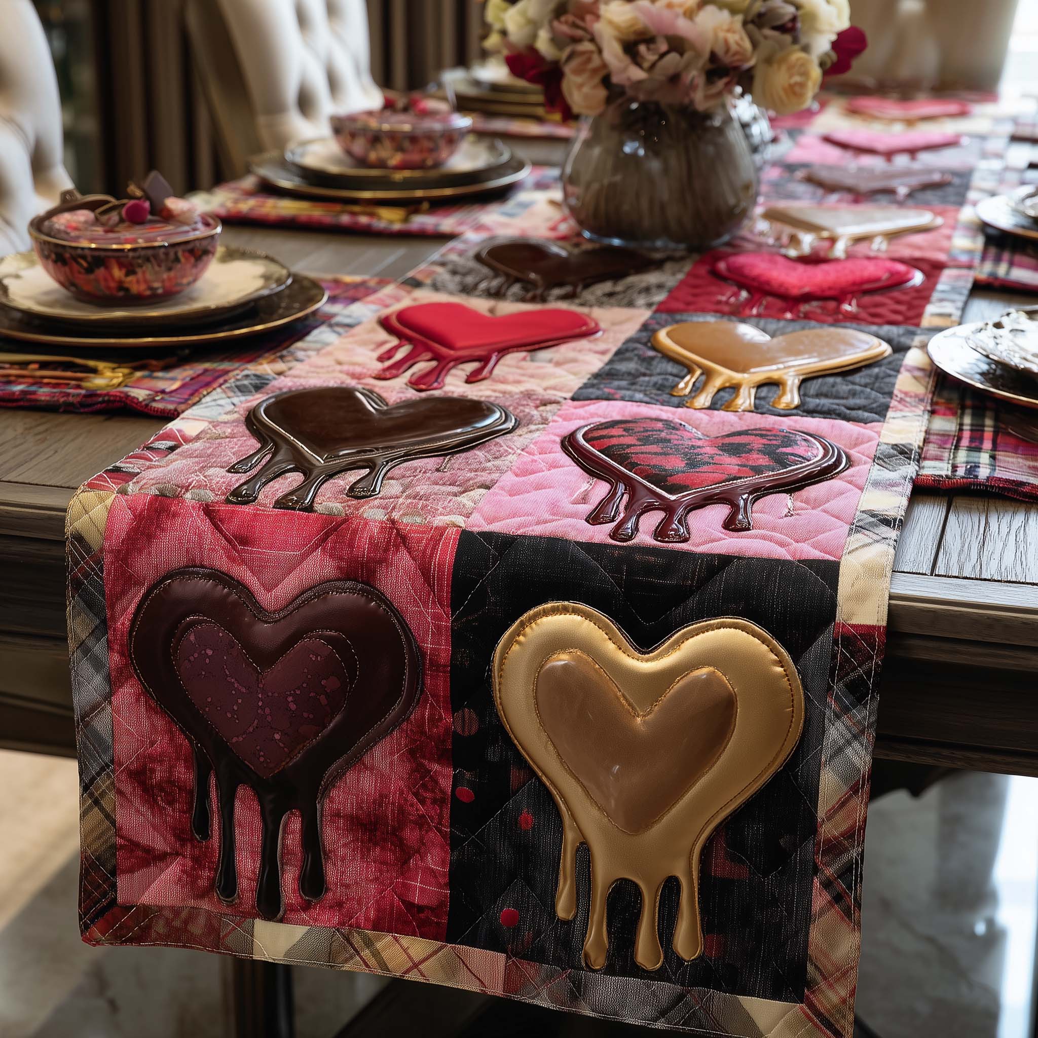 Love Stitches Quilted Table Runner GFTOTP16024