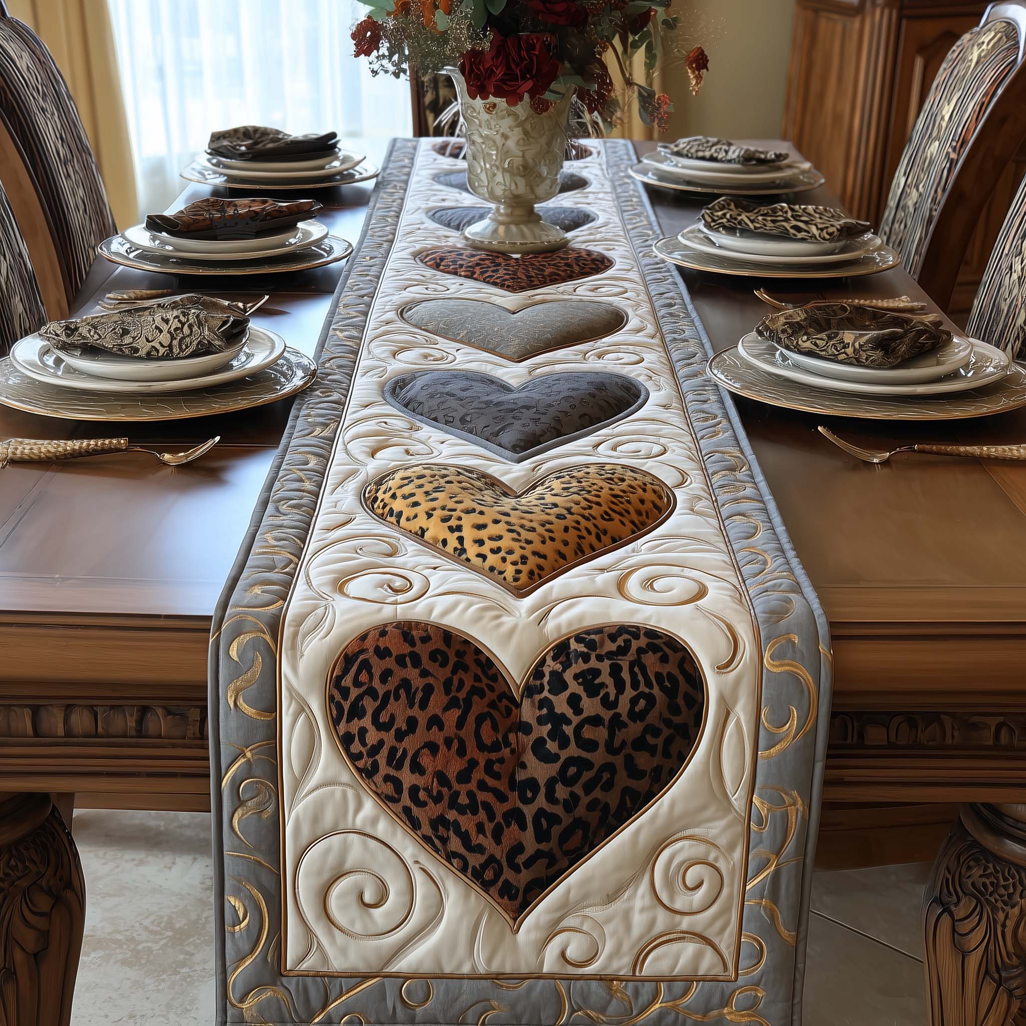 Love Stitches Quilted Table Runner GFTOTP16028