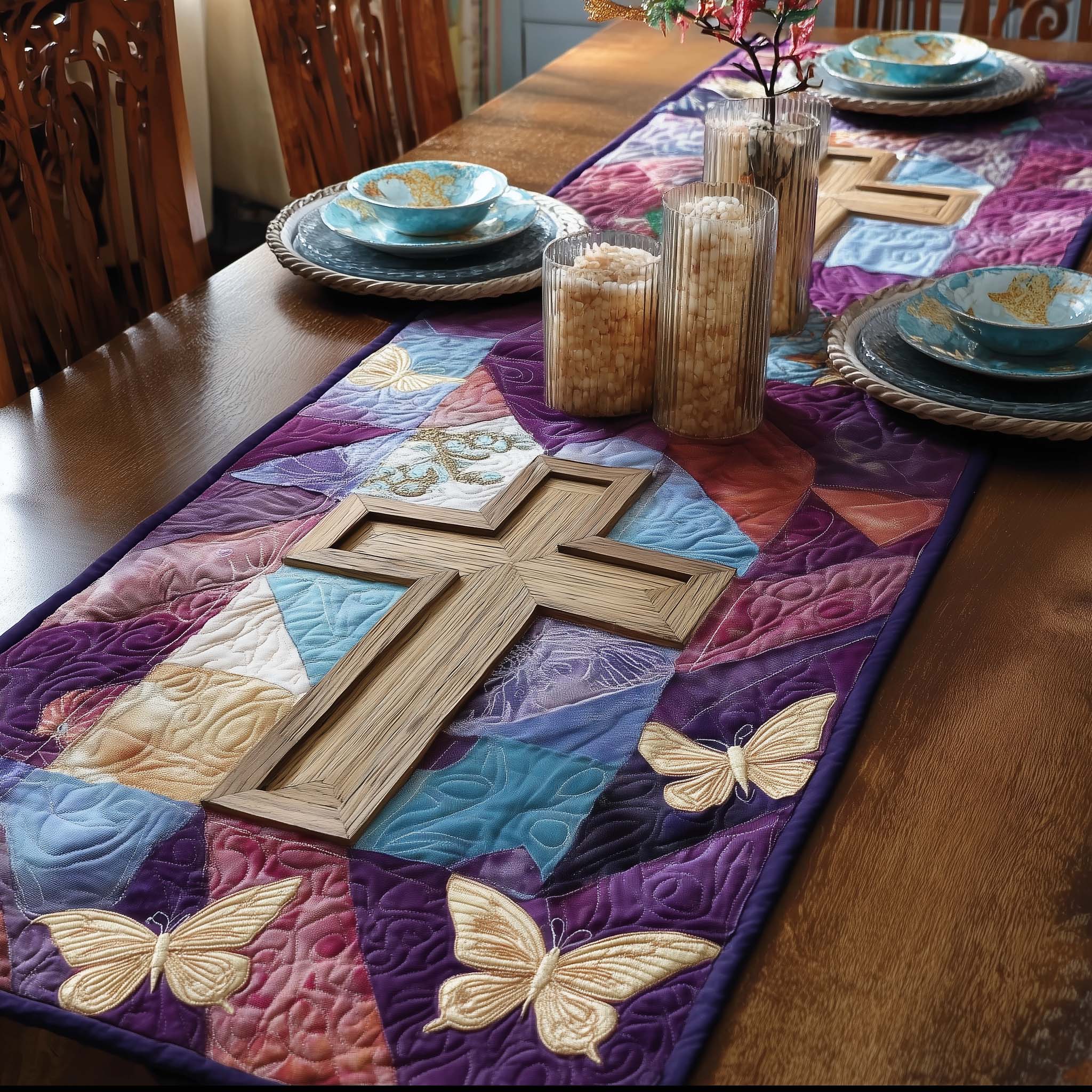 Faithful Sunrise Quilted Table Runner GFTOTP16983