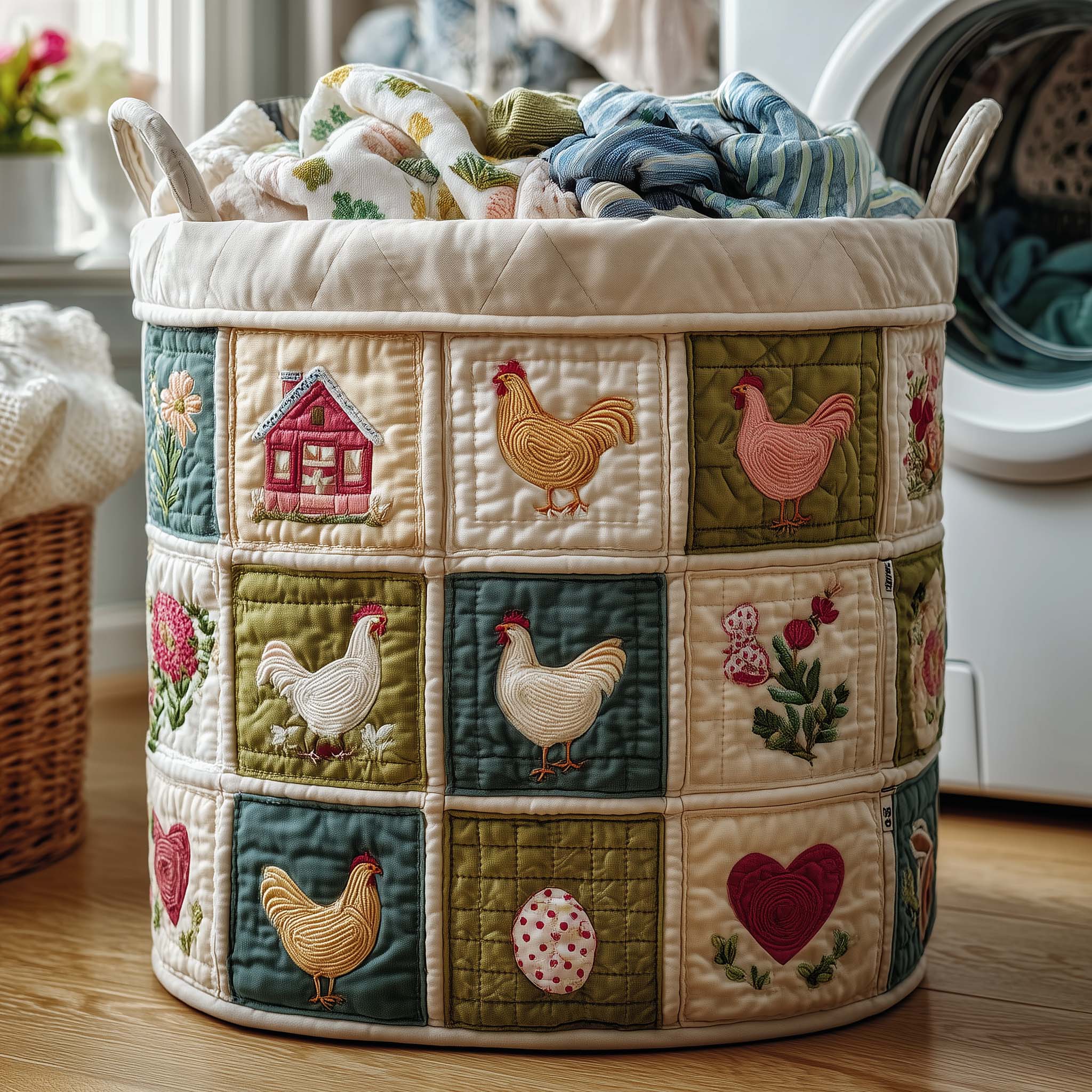 Coop Sweeties Quilted Laundry Basket GFTOTP17048