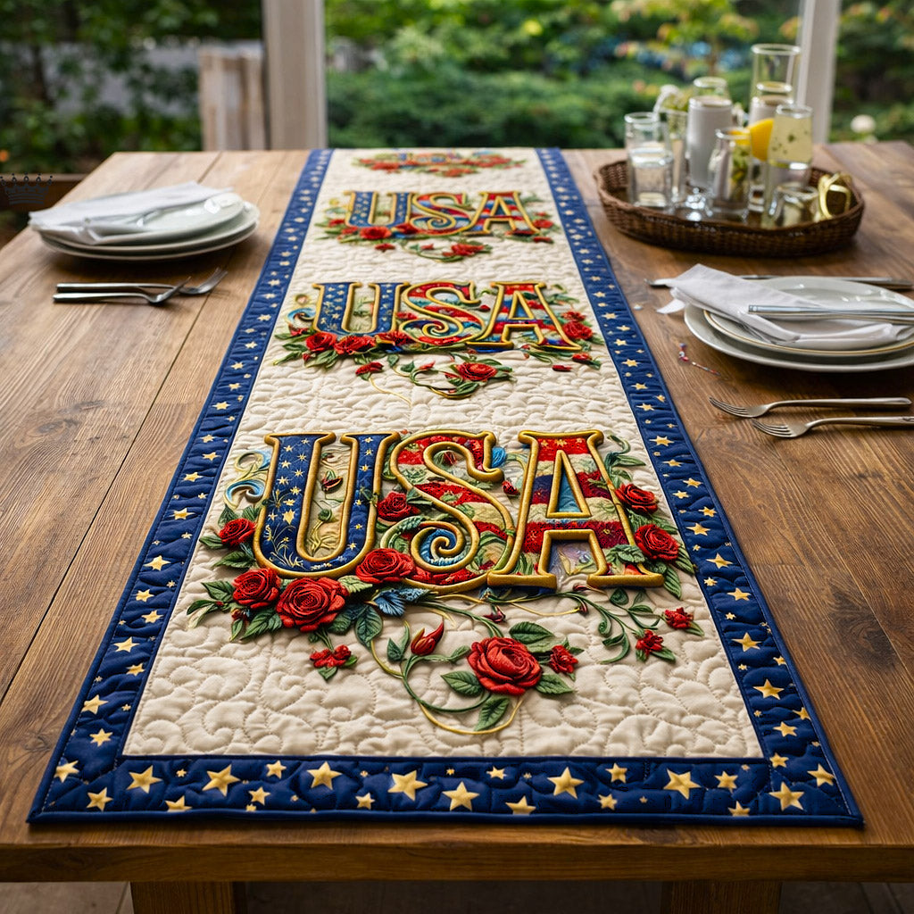 Patriotic Legacy Quilted Table Runner GFTOTP17635