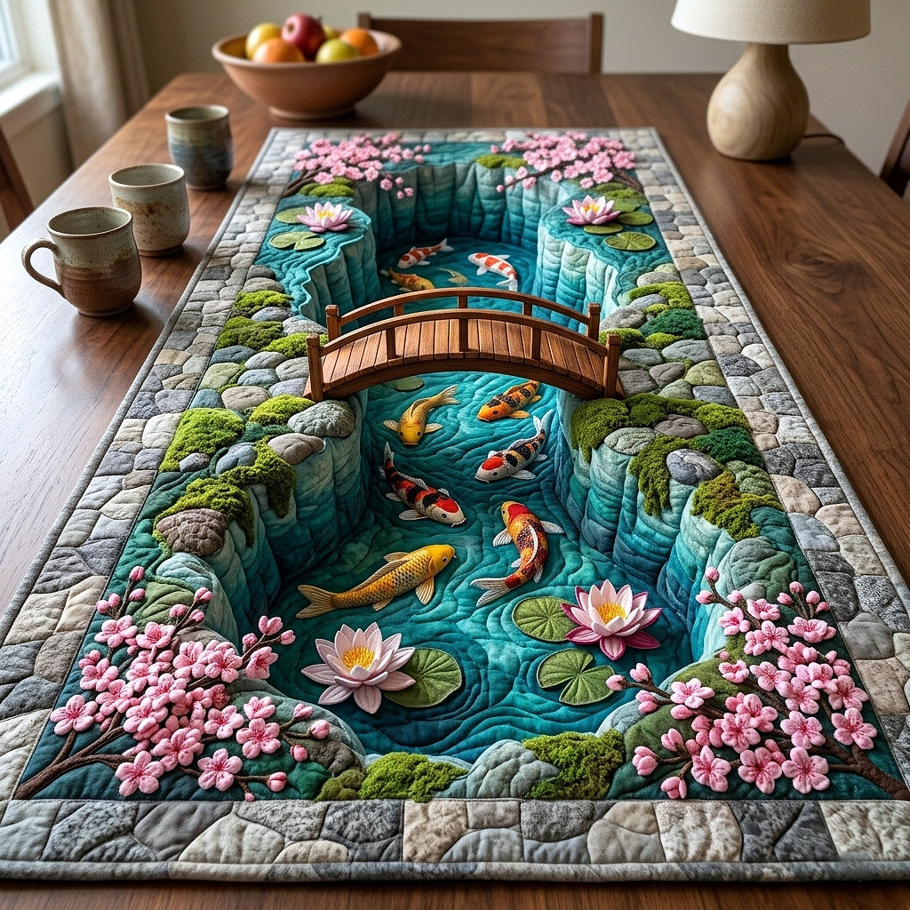 Koi Serenity Quilted Table Runner GFTOTP17891