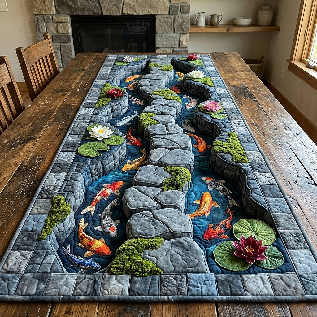 Koi Serenity Quilted Table Runner GFTOTP17892