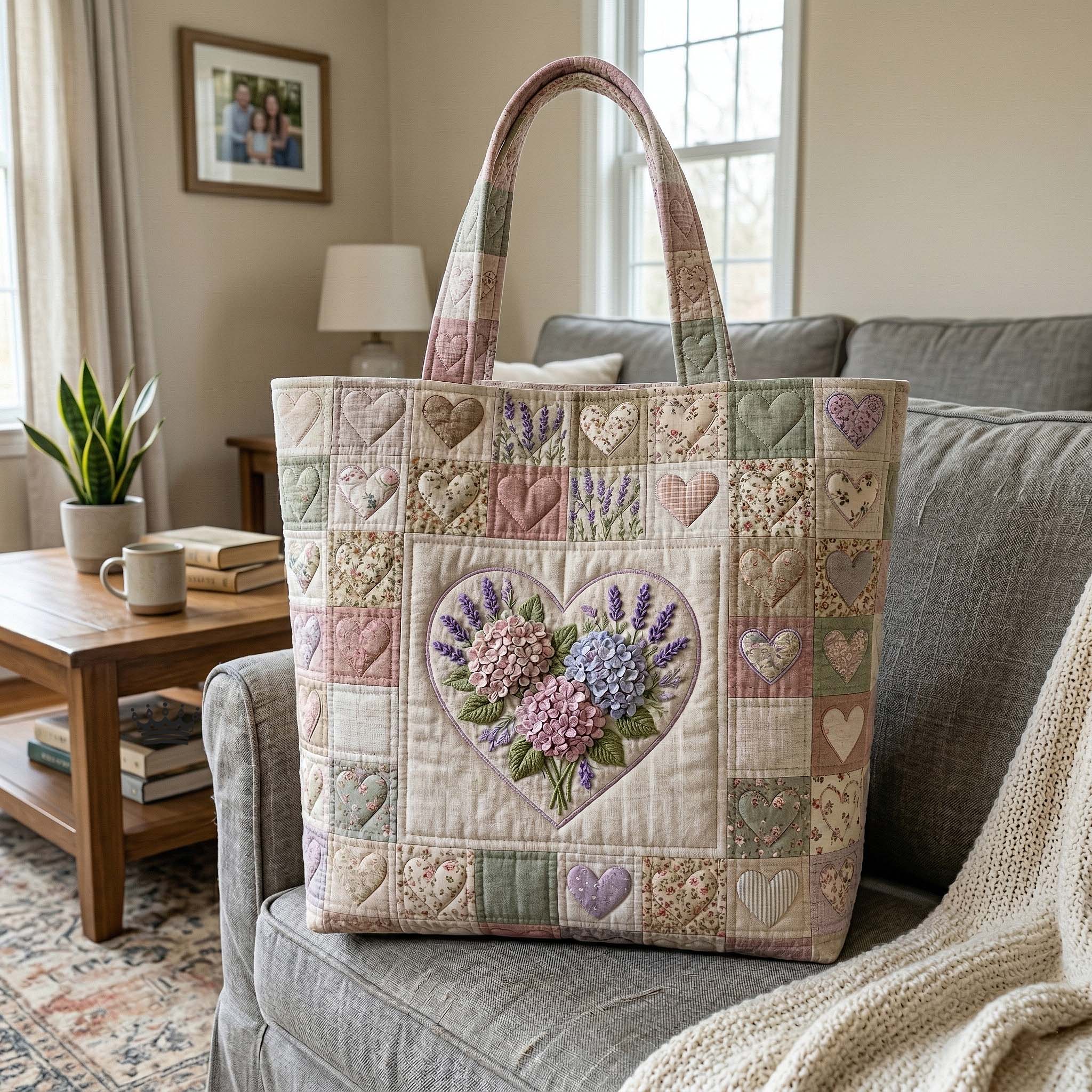 Flower Patchwork Quilted Tote Bag GFTOTP18170