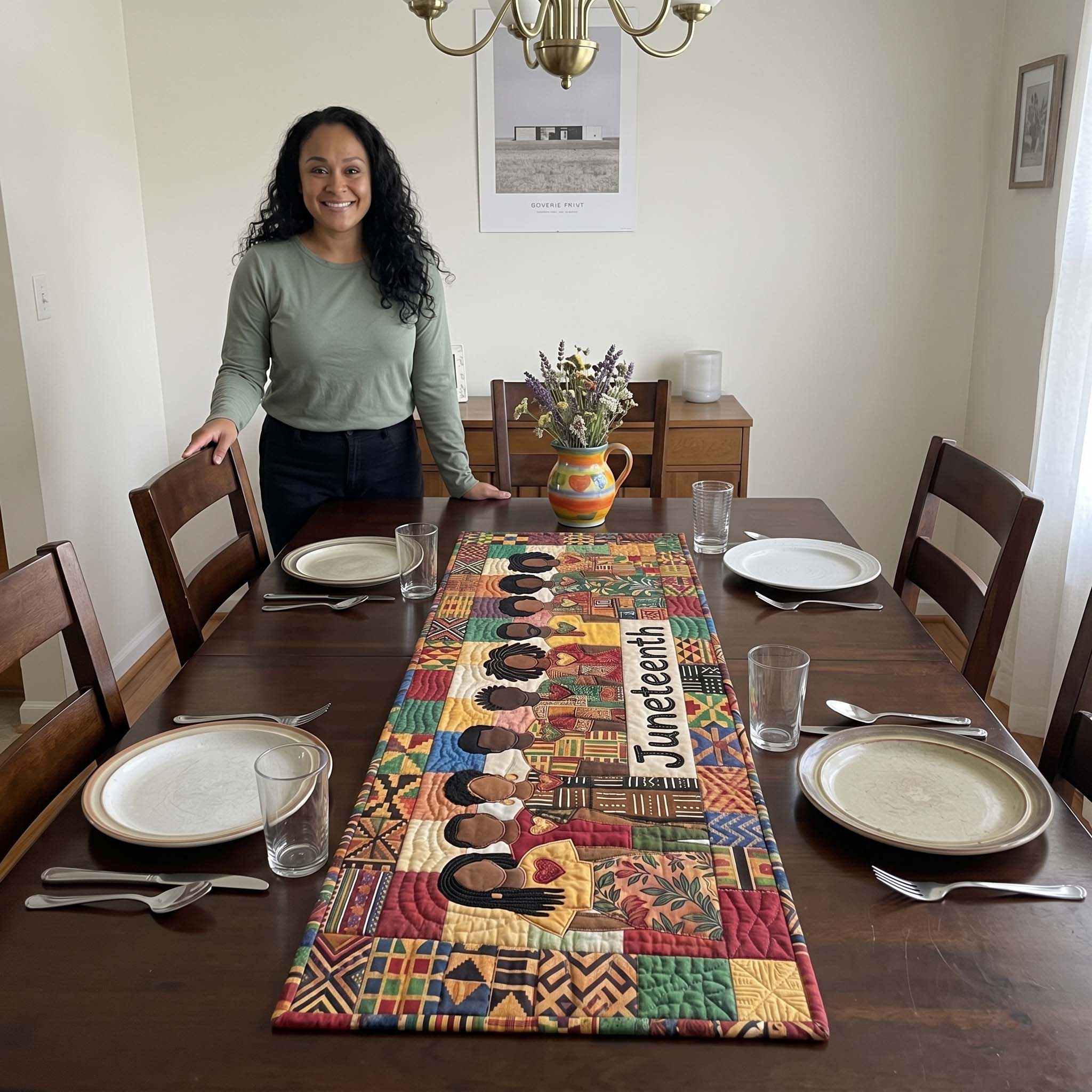 Melanin Legacy Quilted Table Runner GFTOTP18241