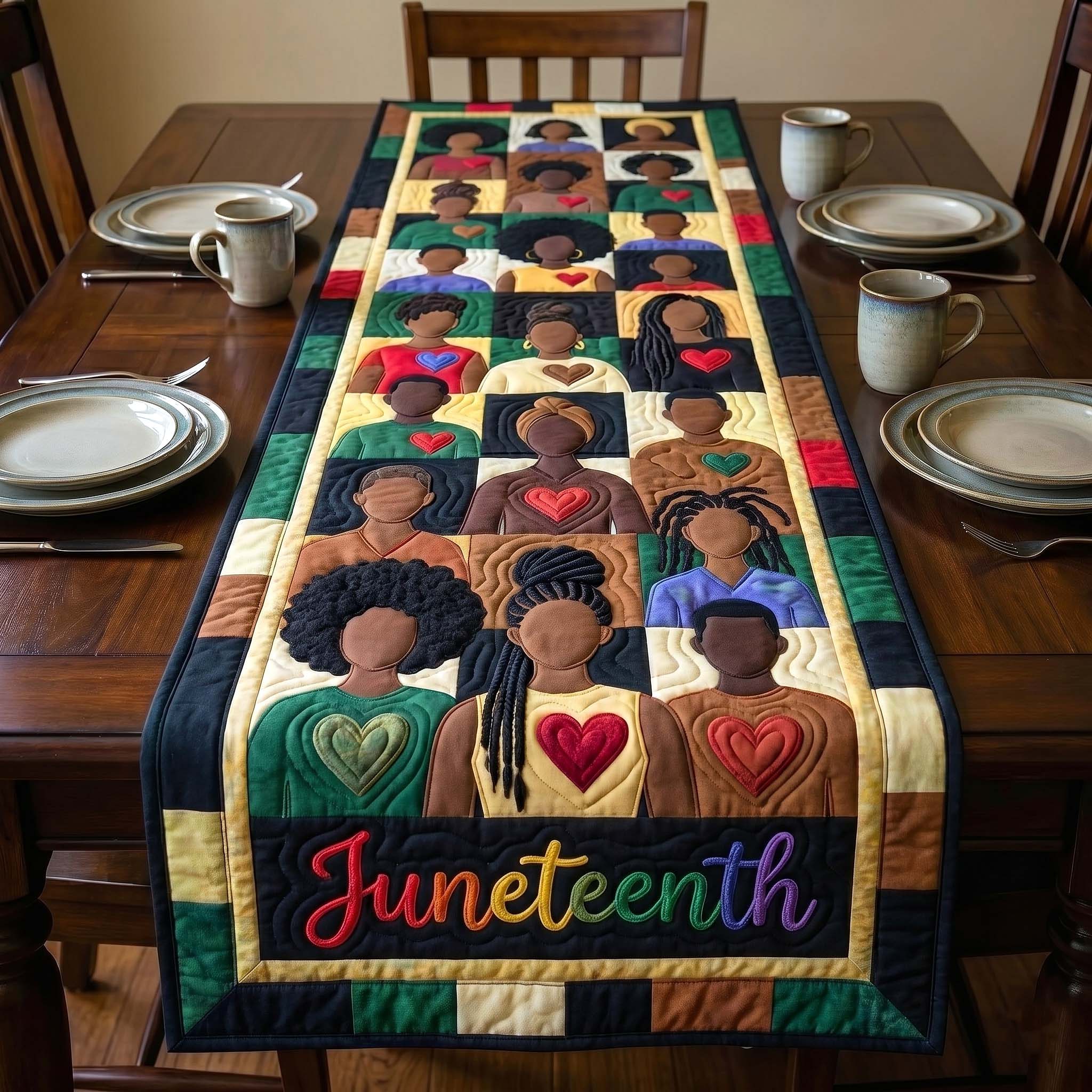 Melanin Legacy Quilted Table Runner GFTOTP18395