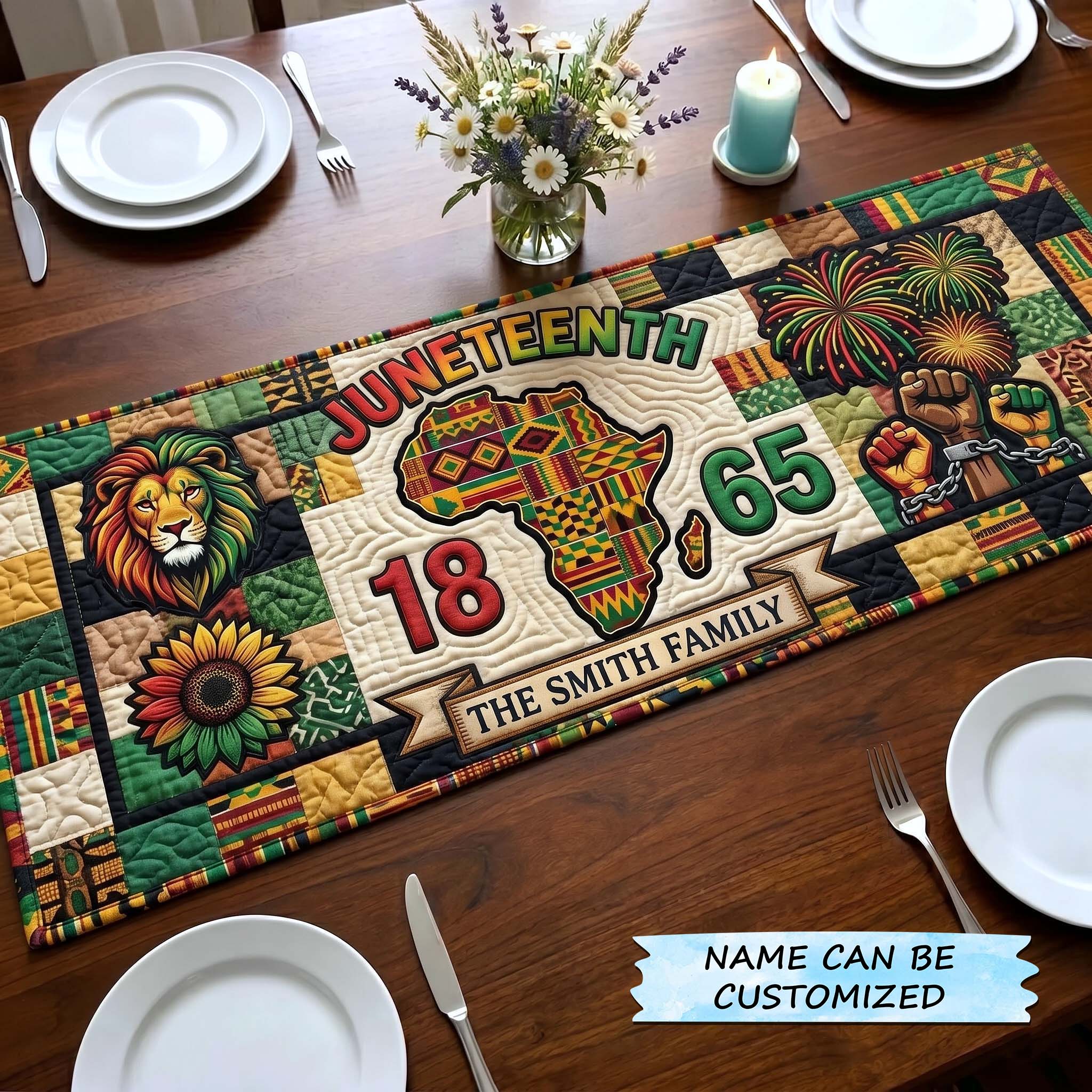 Melanin Legacy Quilted Table Runner QTCUZ GFTOTP18405
