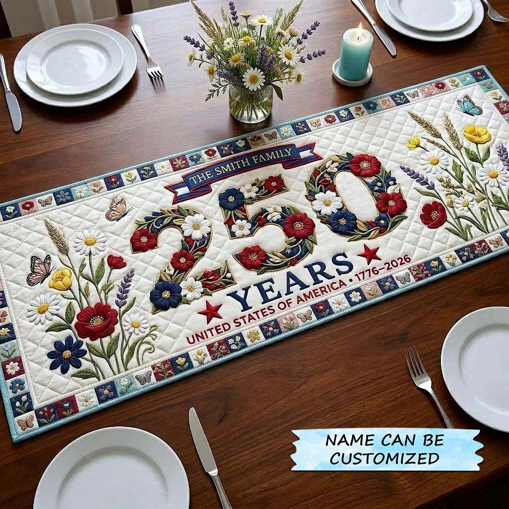 America 250th Anniversary Quilted Table Runner QTCUZ GFTOTP18410