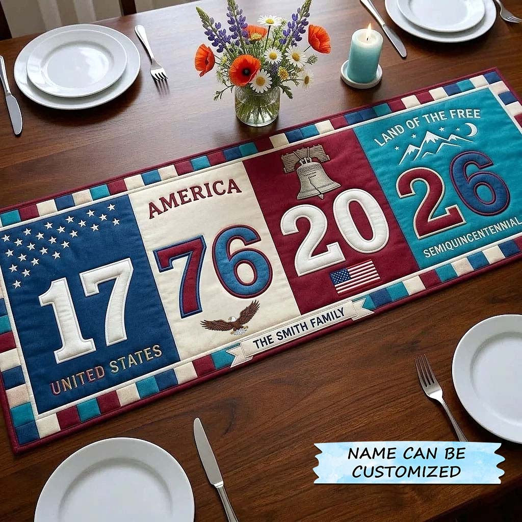America 250th Anniversary Quilted Table Runner QTCUZ GFTOTP18412